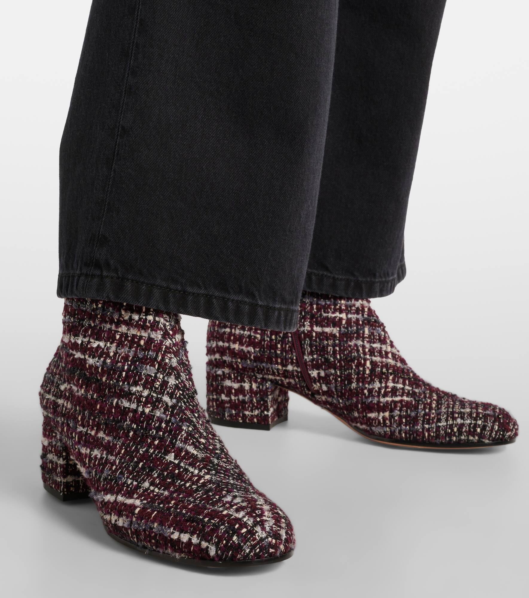 45 bouclé ankle boots - 4