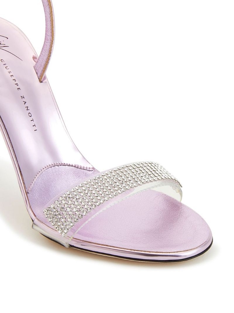 gem-detail high-heeled sandals - 4