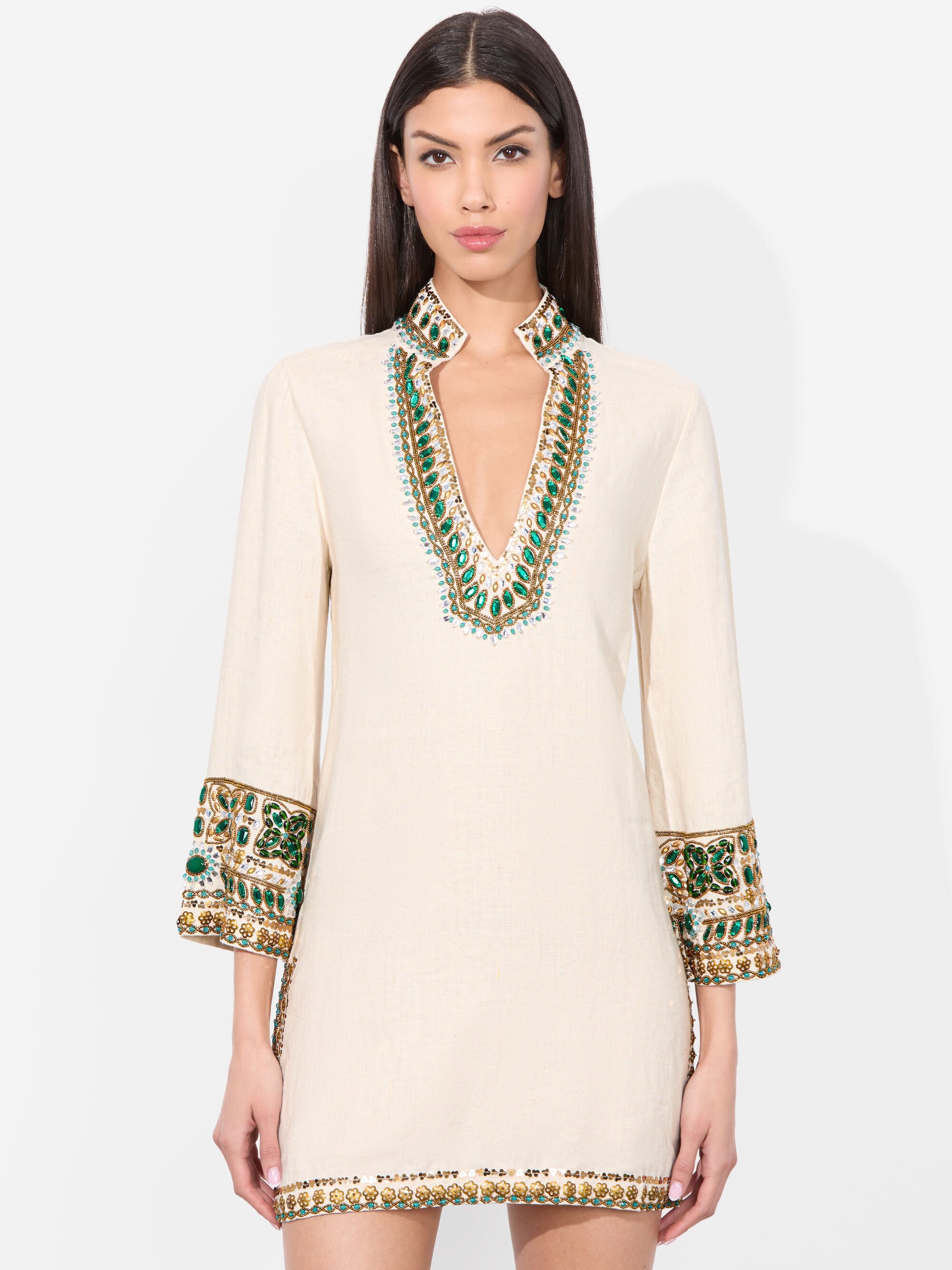 ELEONORA EMBELLISHED TUNIC DRESS - 5