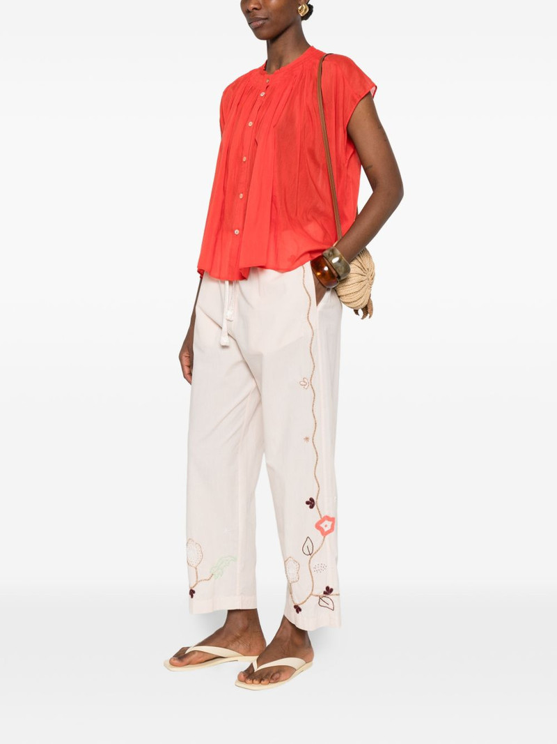 forte_forte floral-embroidered trousers outlook