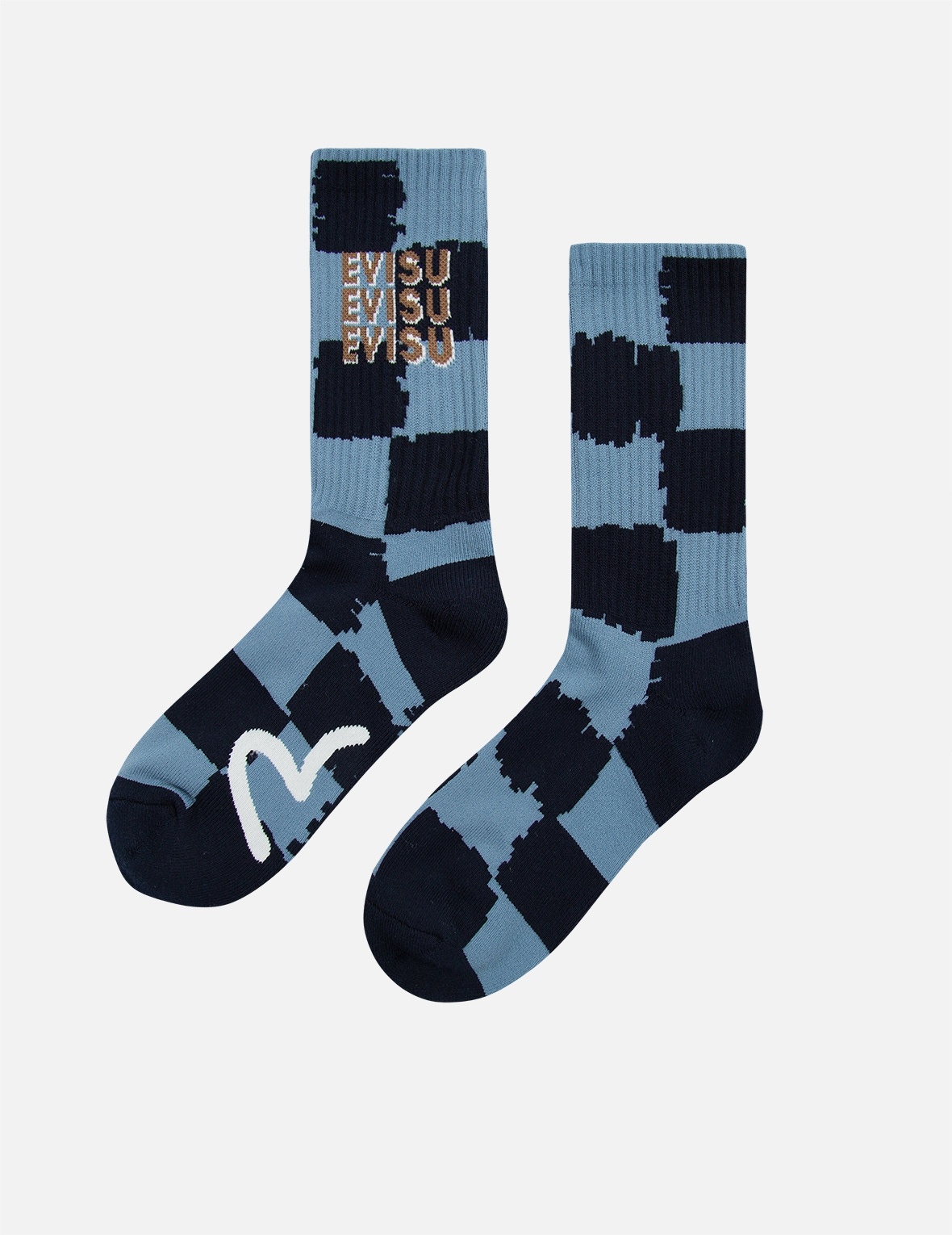 PATTERN AND LOGO JACQUARD LONG SOCKS - 1