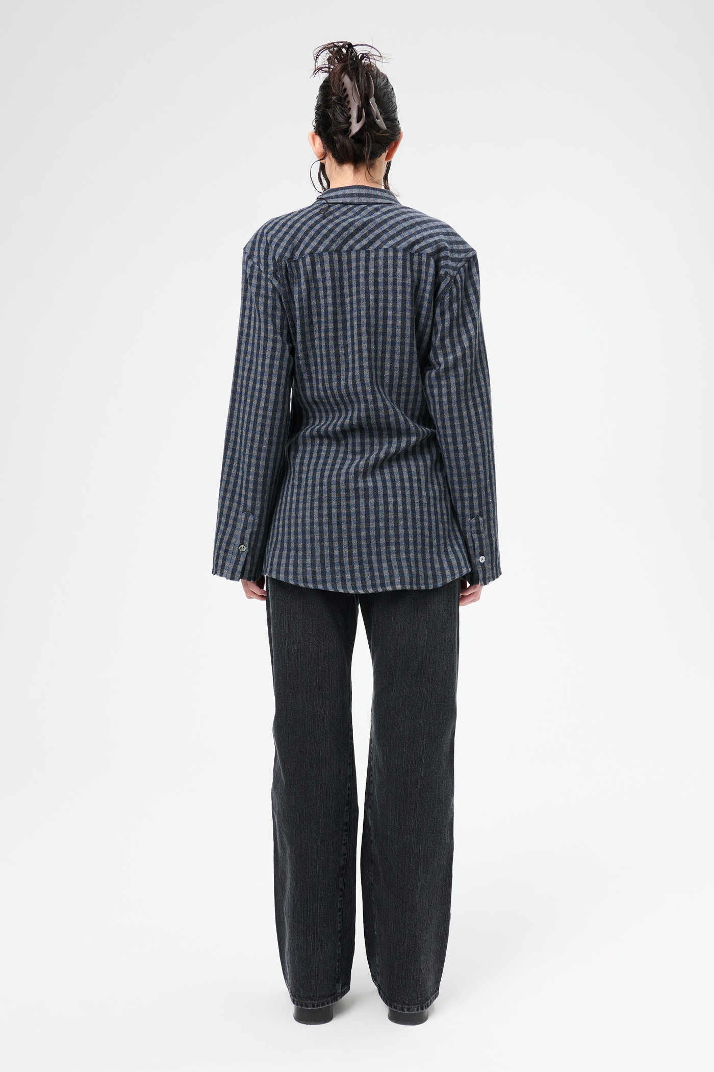 Daisy Shirt Principal Check Rural Wool - 7
