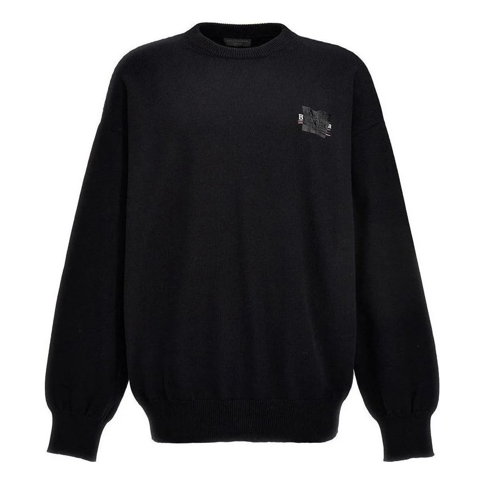 Balenciaga Gaffer Oversized Sweatshirt 'Black' 719158T32631000 - 1