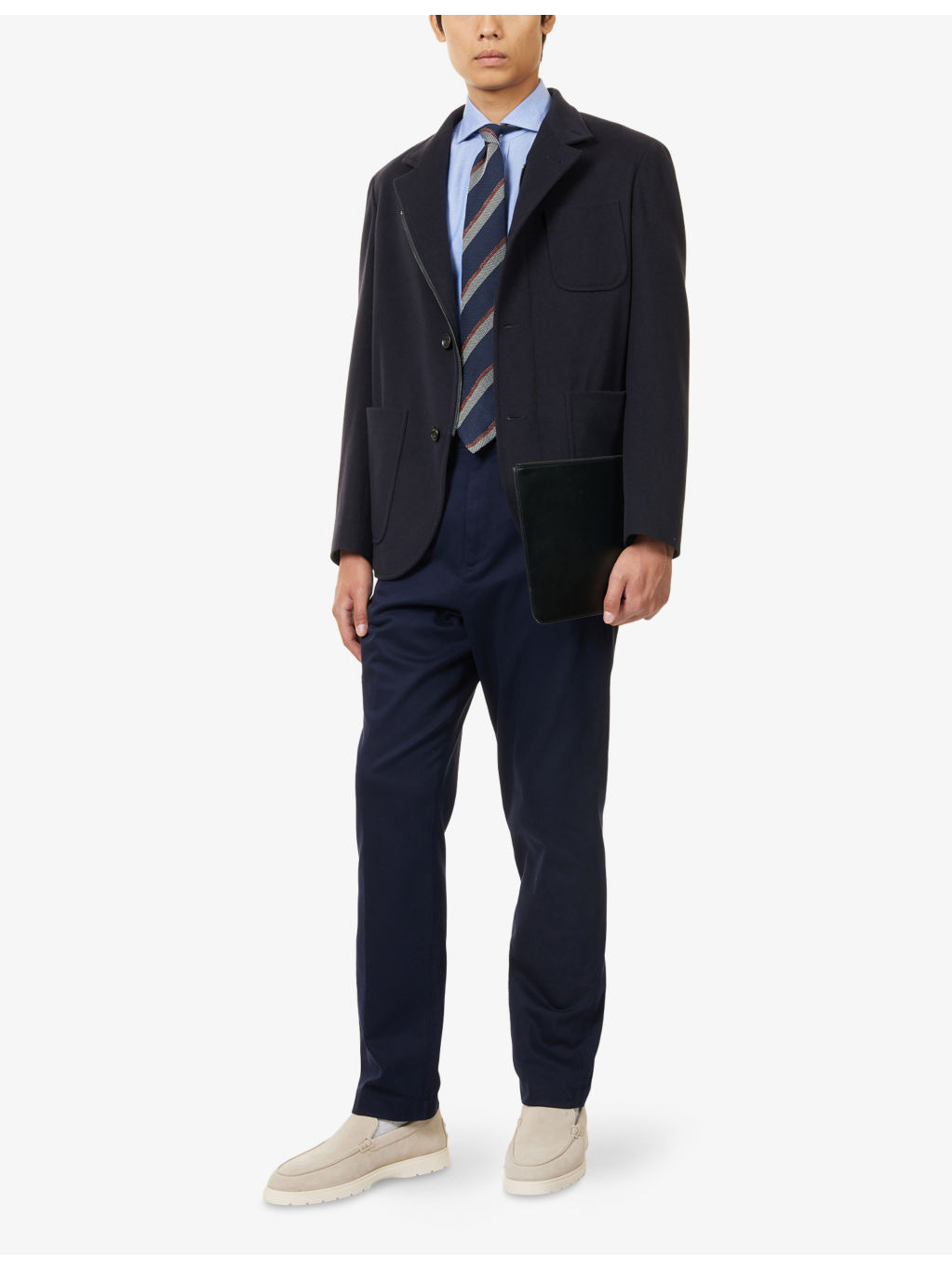 Patch-Pocket Corn-Button Wool Jacket - 2