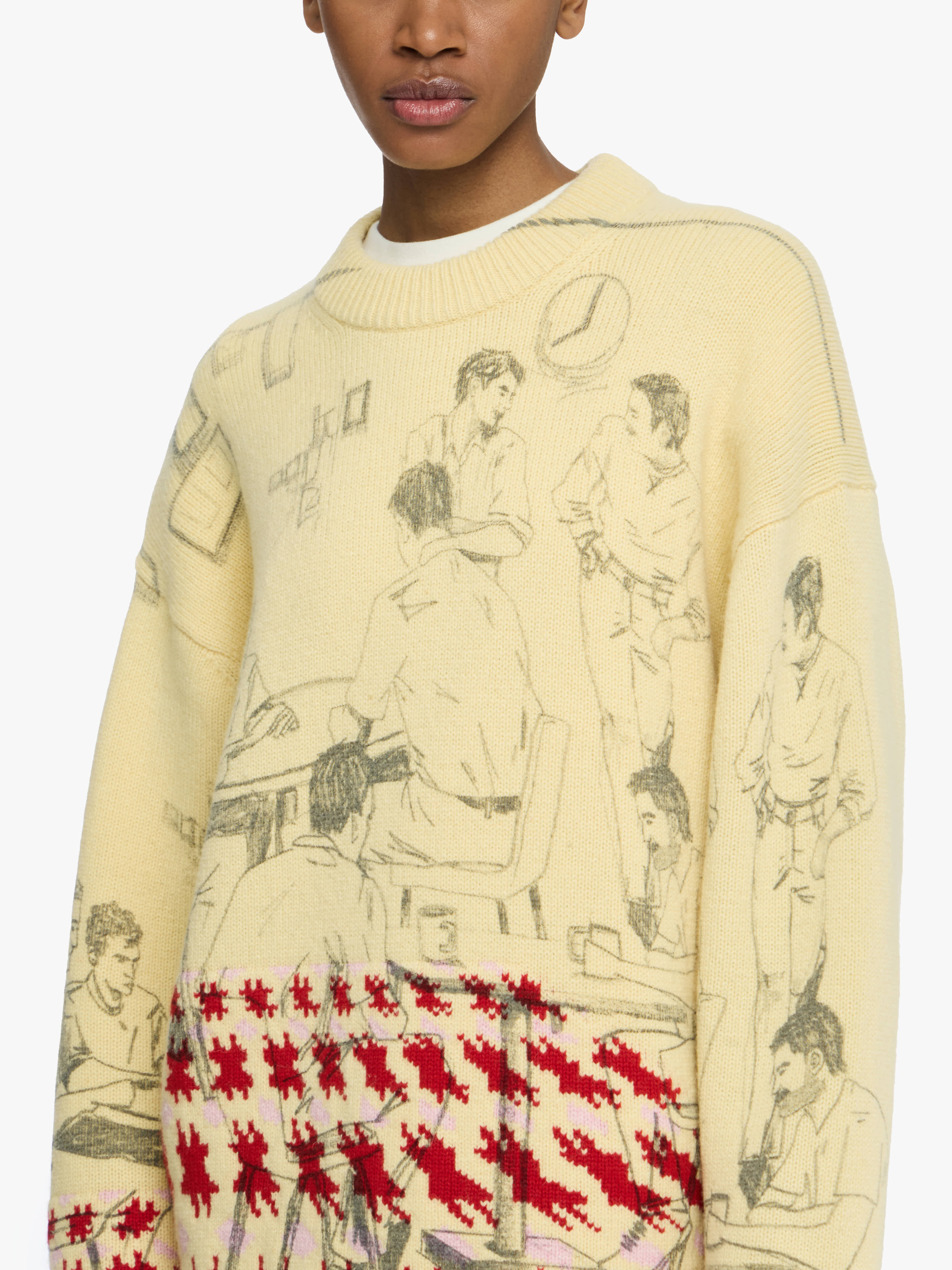 PRINT JACQUARD JUMPER - 4