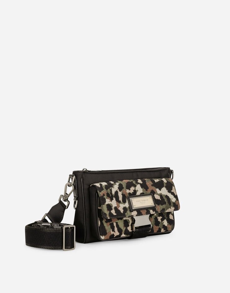 Camouflage jacquard crossbody bag - 3