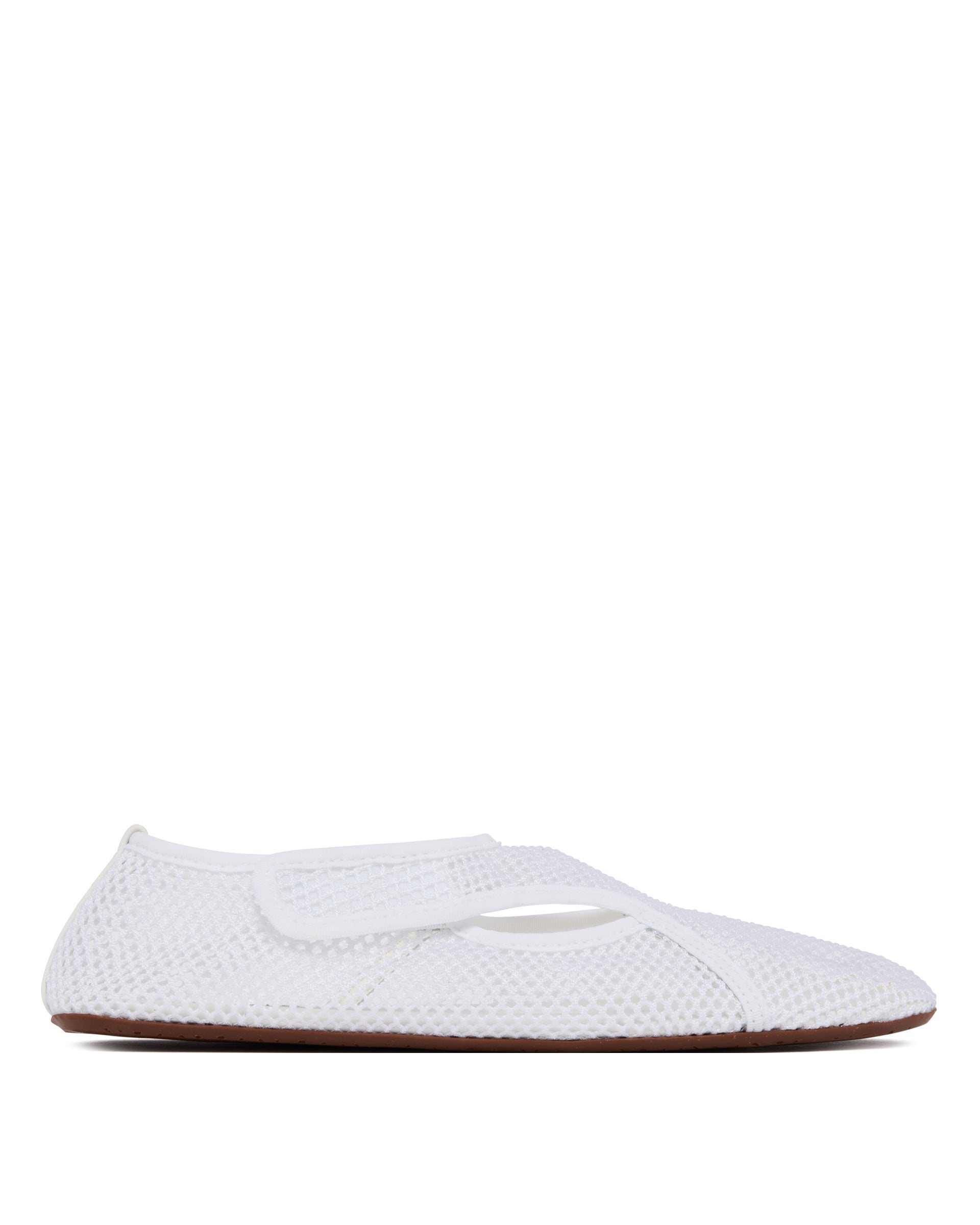White Mesh Slippers - 1