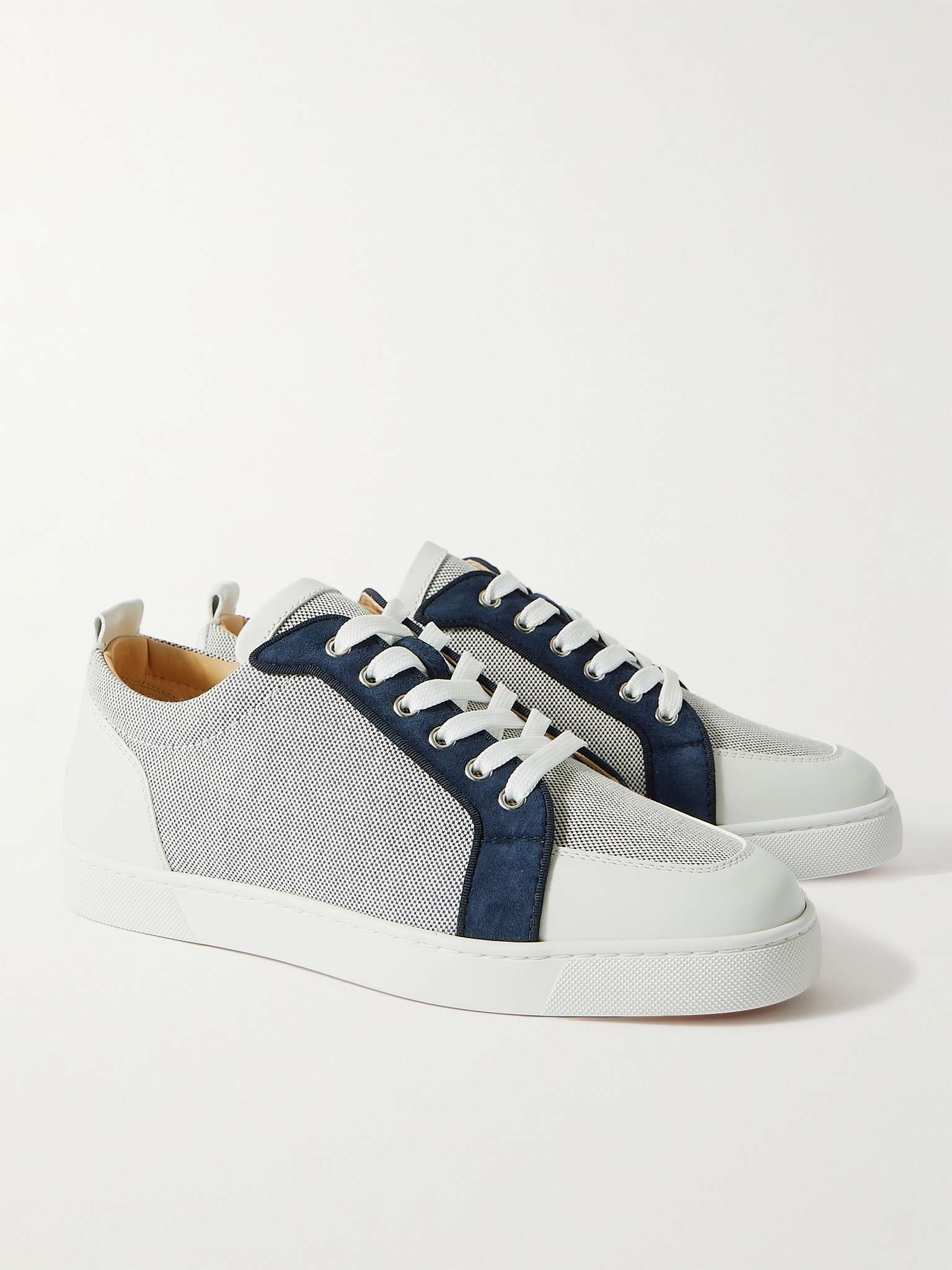 Rantulow Suede and Leather-Trimmed Canvas Sneakers - 4