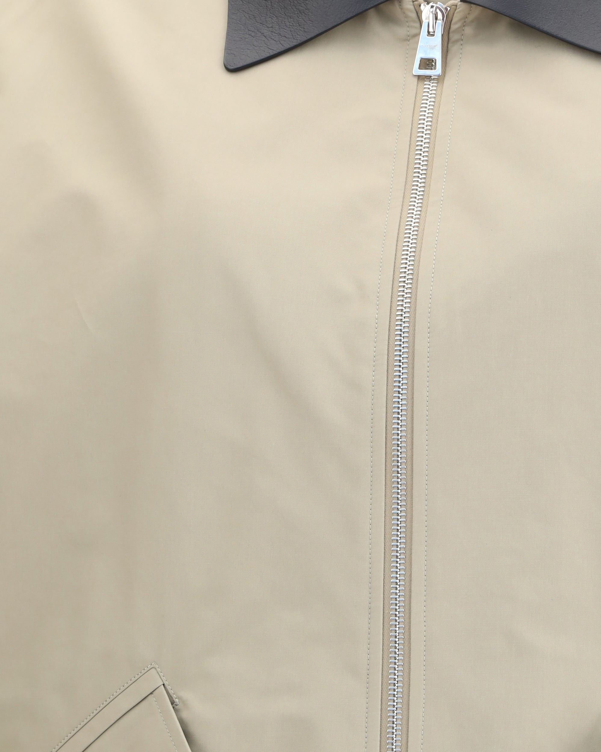 Cotton Harrington Jacket with leather details - 3