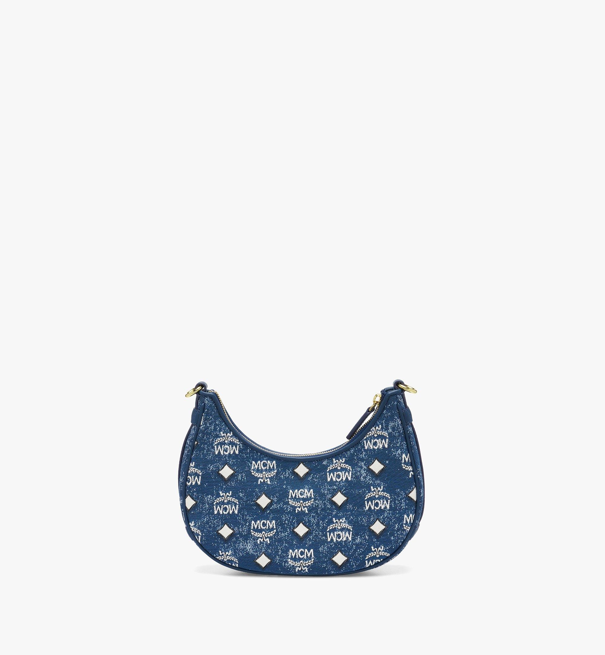 Aren Hobo Bag in Vintage Denim Jacquard - 5