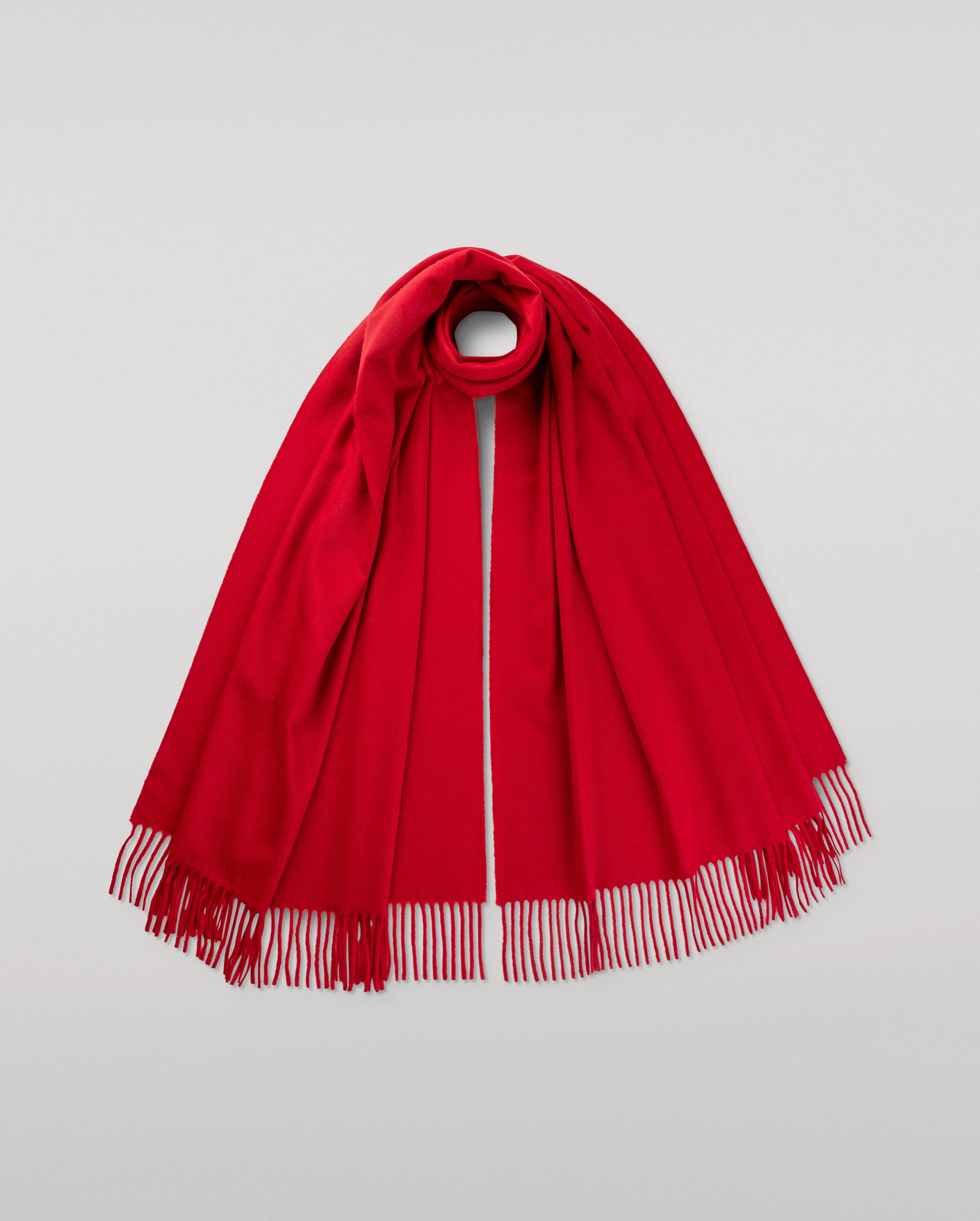 Red Cashmere Stole - 1