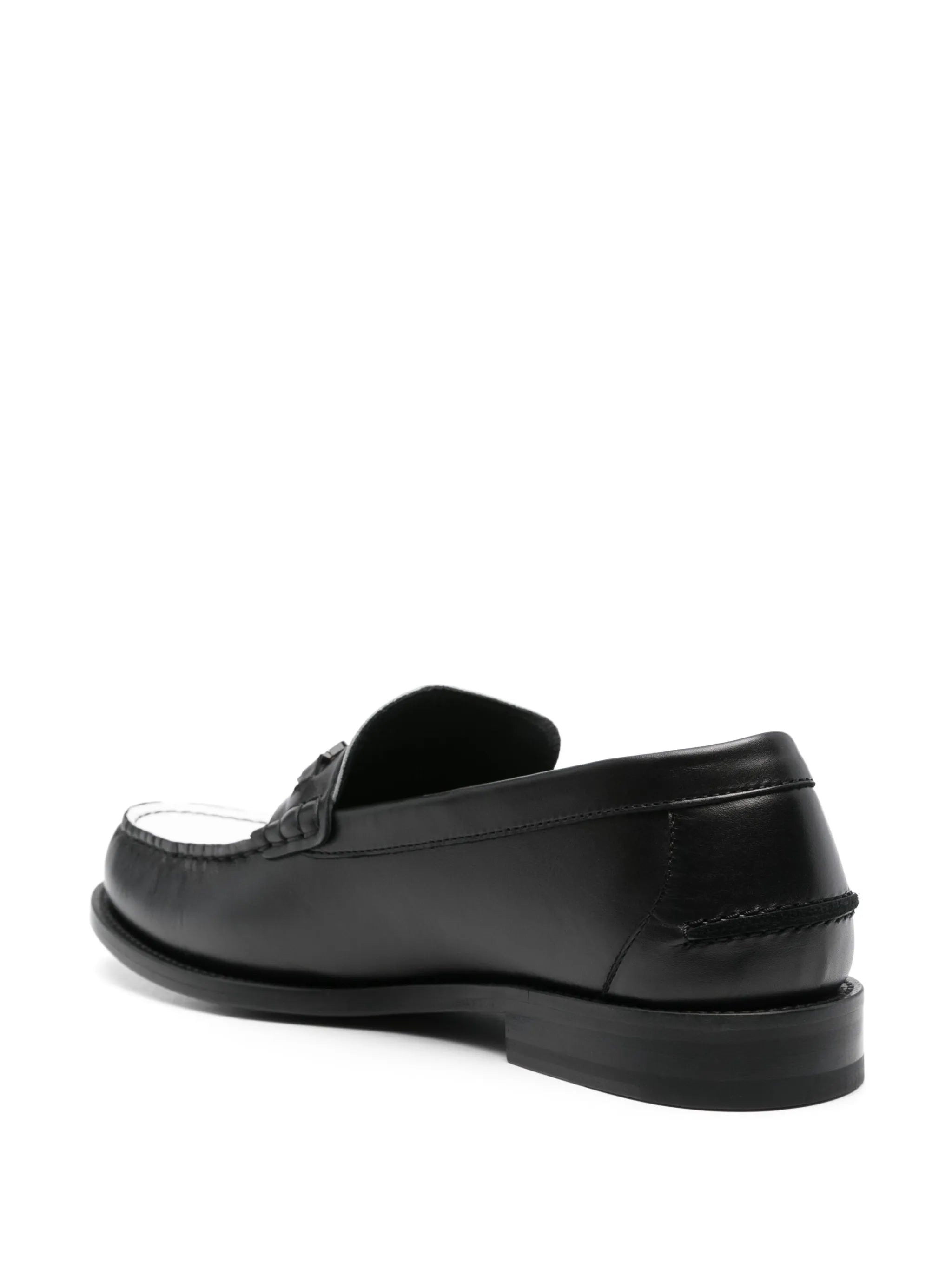 Medusa-plaque colourblock loafers - 3