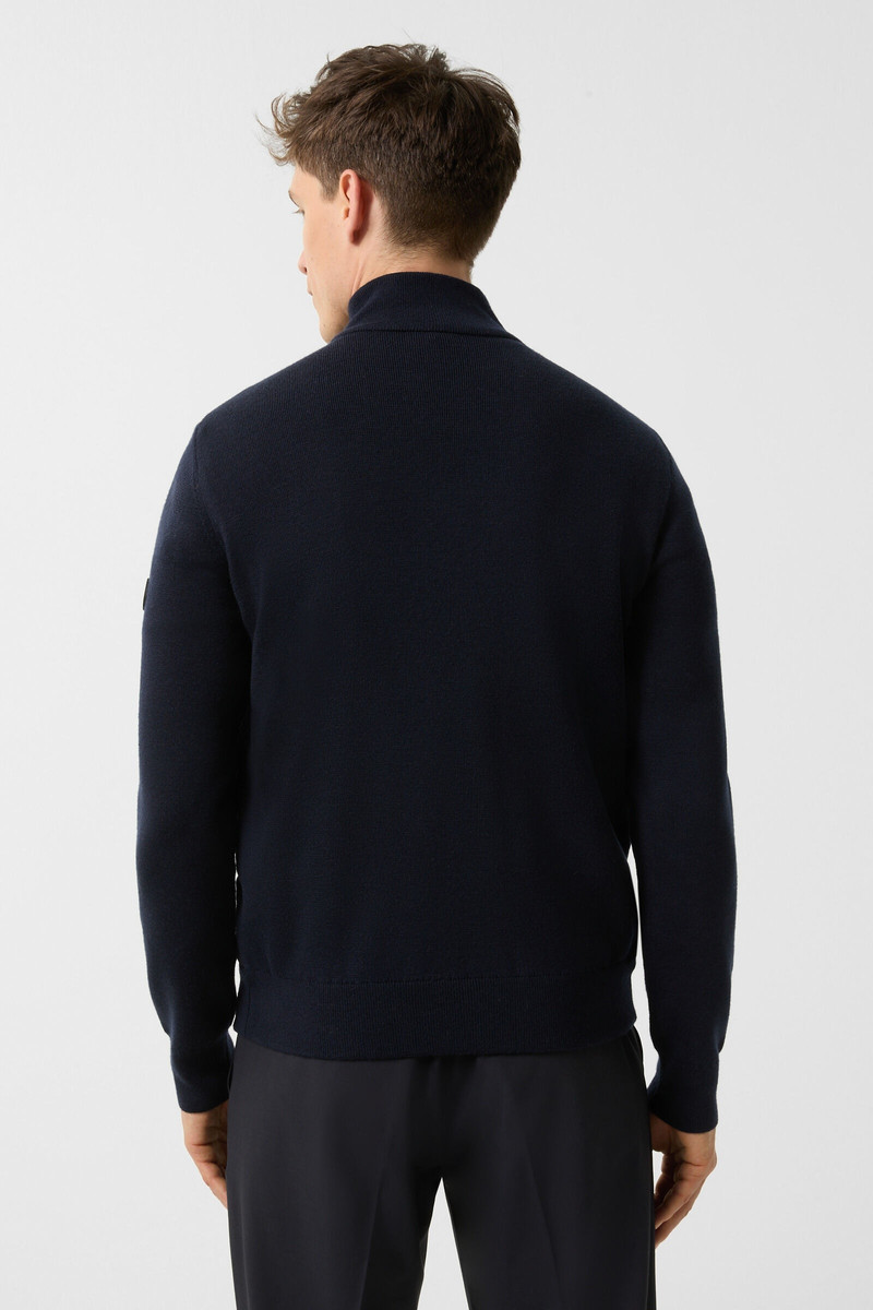 BOGNER Zisco Hybrid knit jacket in Navy blue outlook