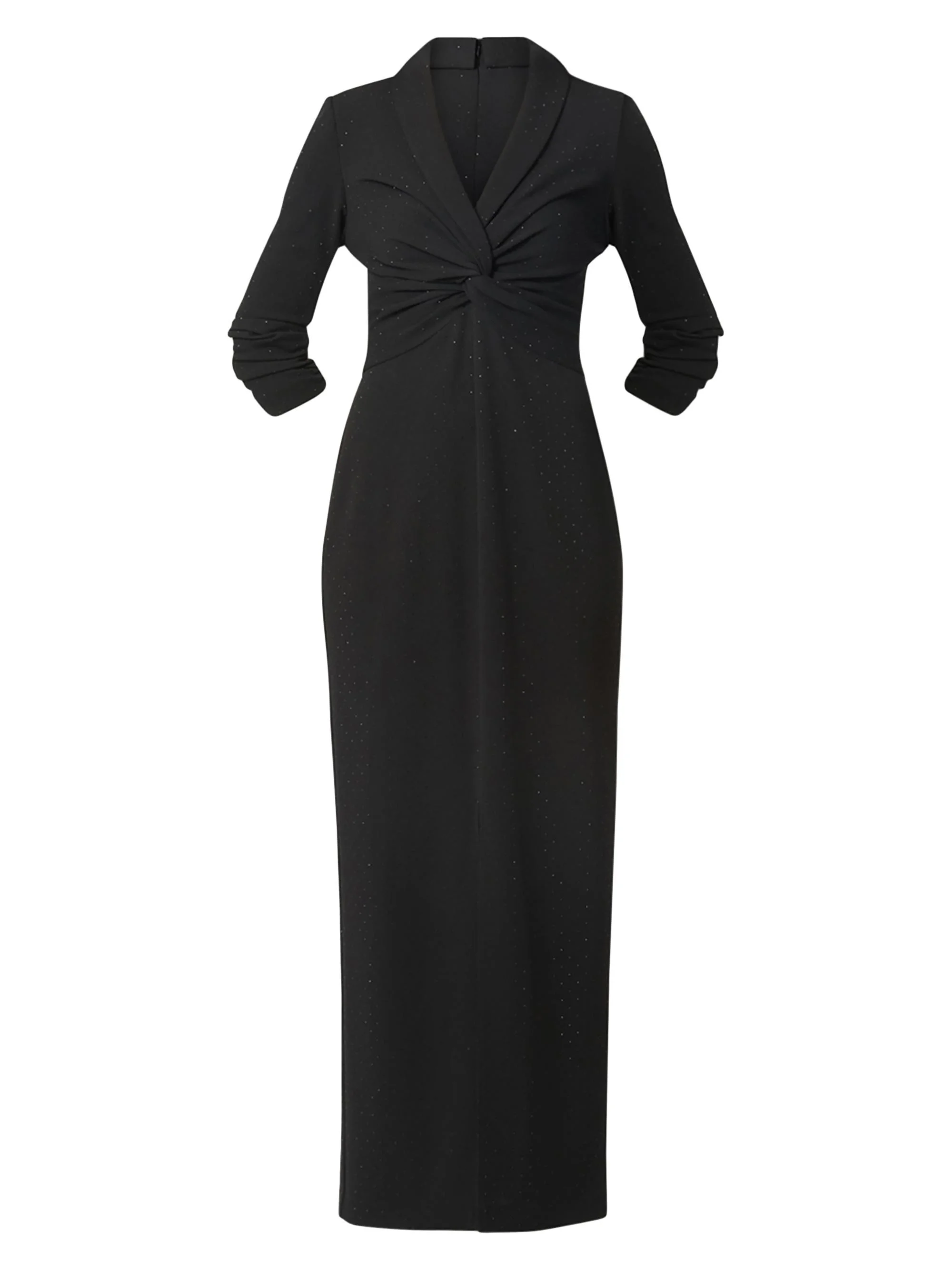 Women's Asher Embellished Crepe Dress - Jet - 1