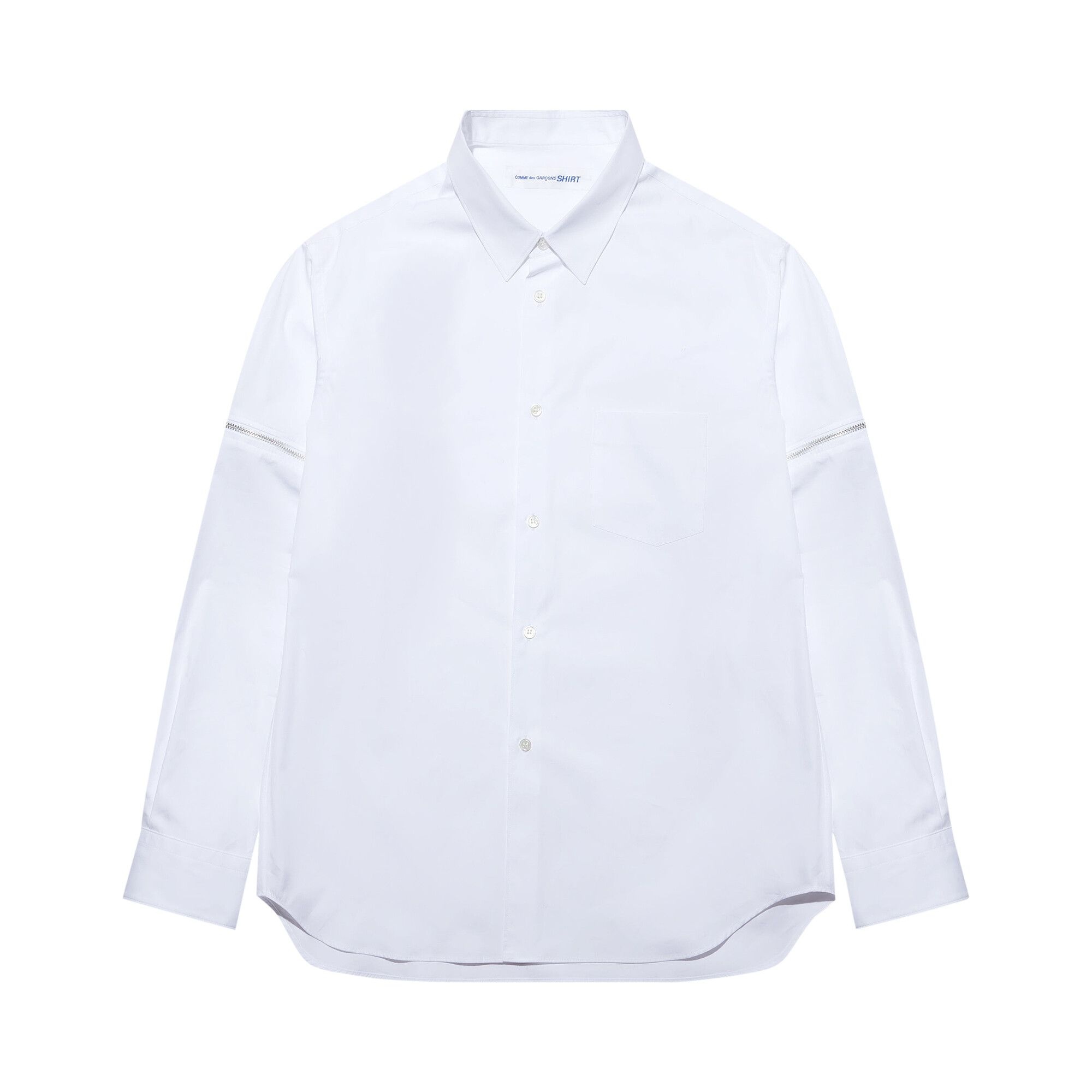 Comme des Garçons SHIRT Zip Off Sleeve Shirt 'White' - 1