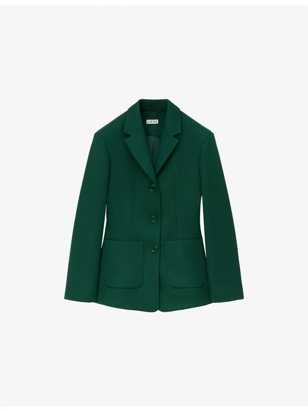 Notch-Lapel Single-Breasted Wool Blazer - 1