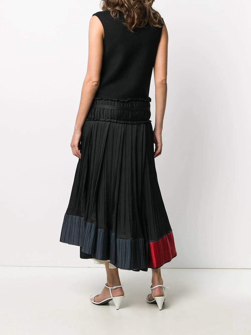 pleated two-piece dress - 4