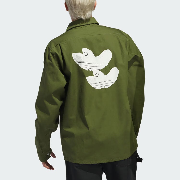 adidas Originals Shmoofoil Button Up Asia Sizing 'Green White' IU0081 - 8