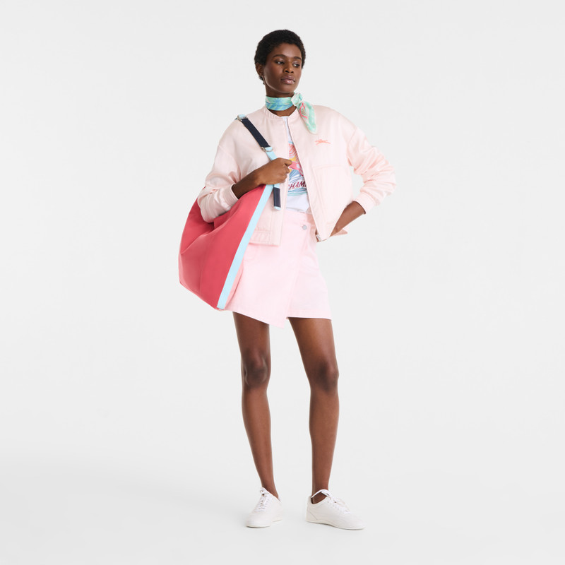 Longchamp Re-Play Shoulder bag Pink/Grenadine - Canvas outlook