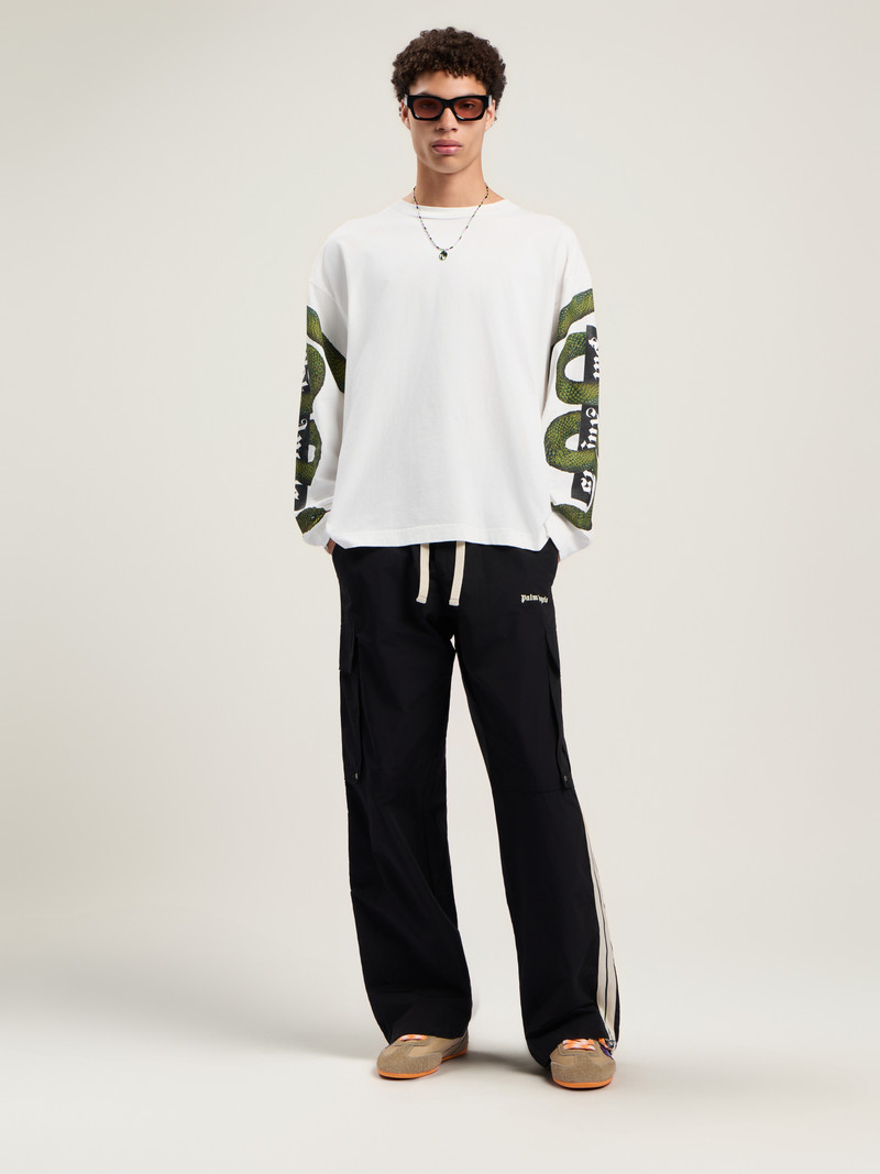 Palm Angels Snake Box Logo Long Sleeve T-Shirt outlook