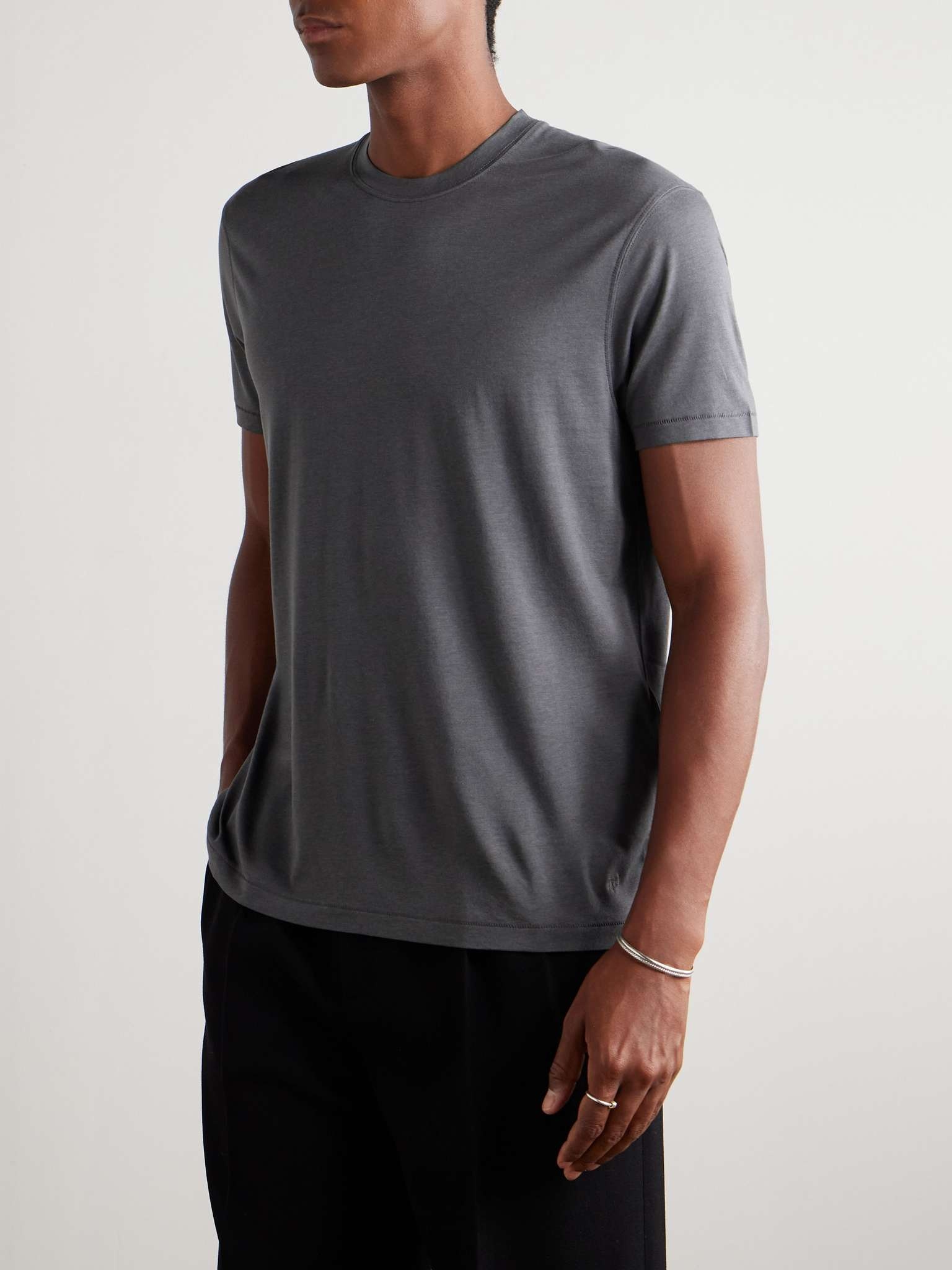 Lyocell and Cotton-Blend Jersey T-Shirt - 3