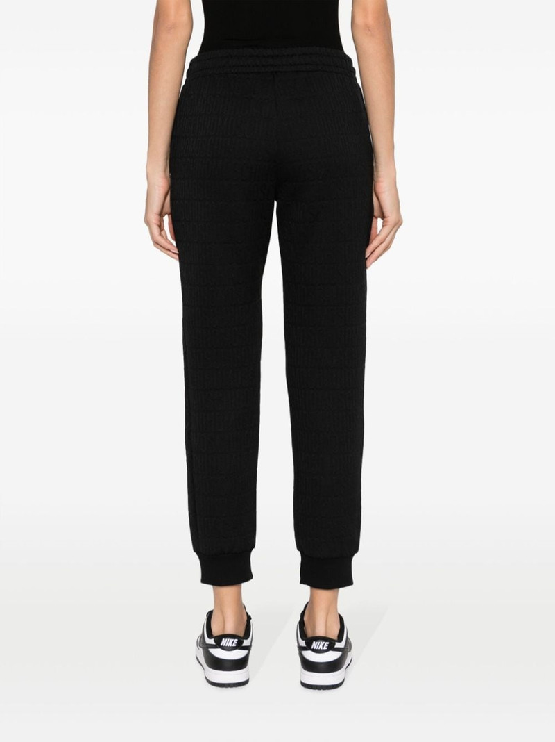 flocked-logo elasticated-waist track pants 4