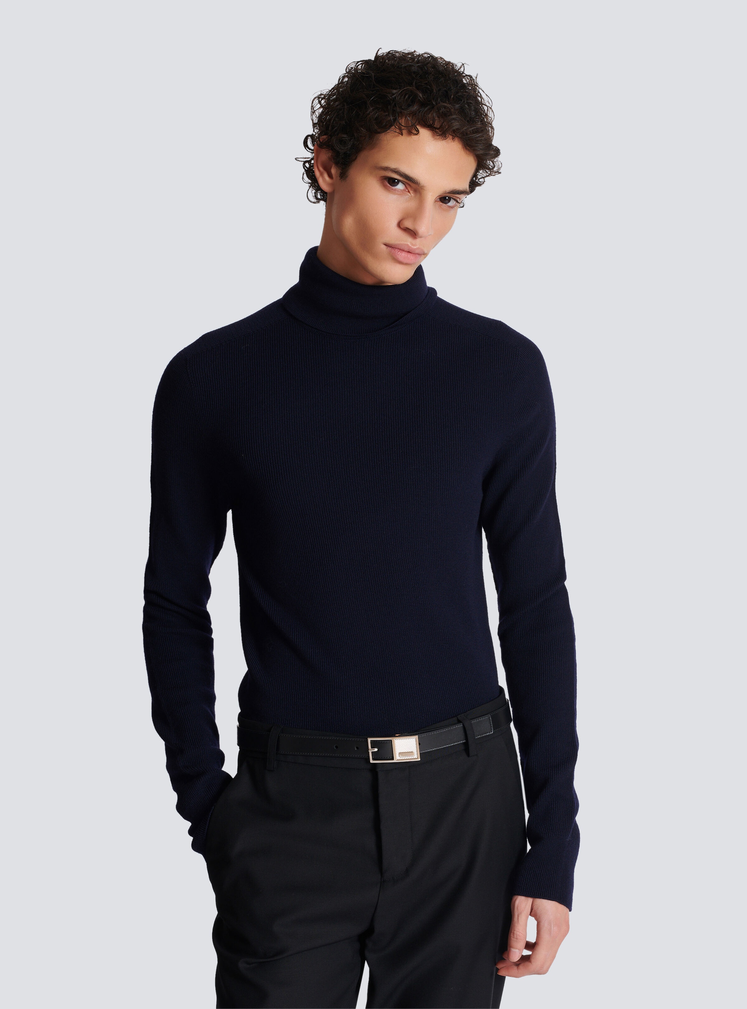Thin Signature calfskin belt - 2
