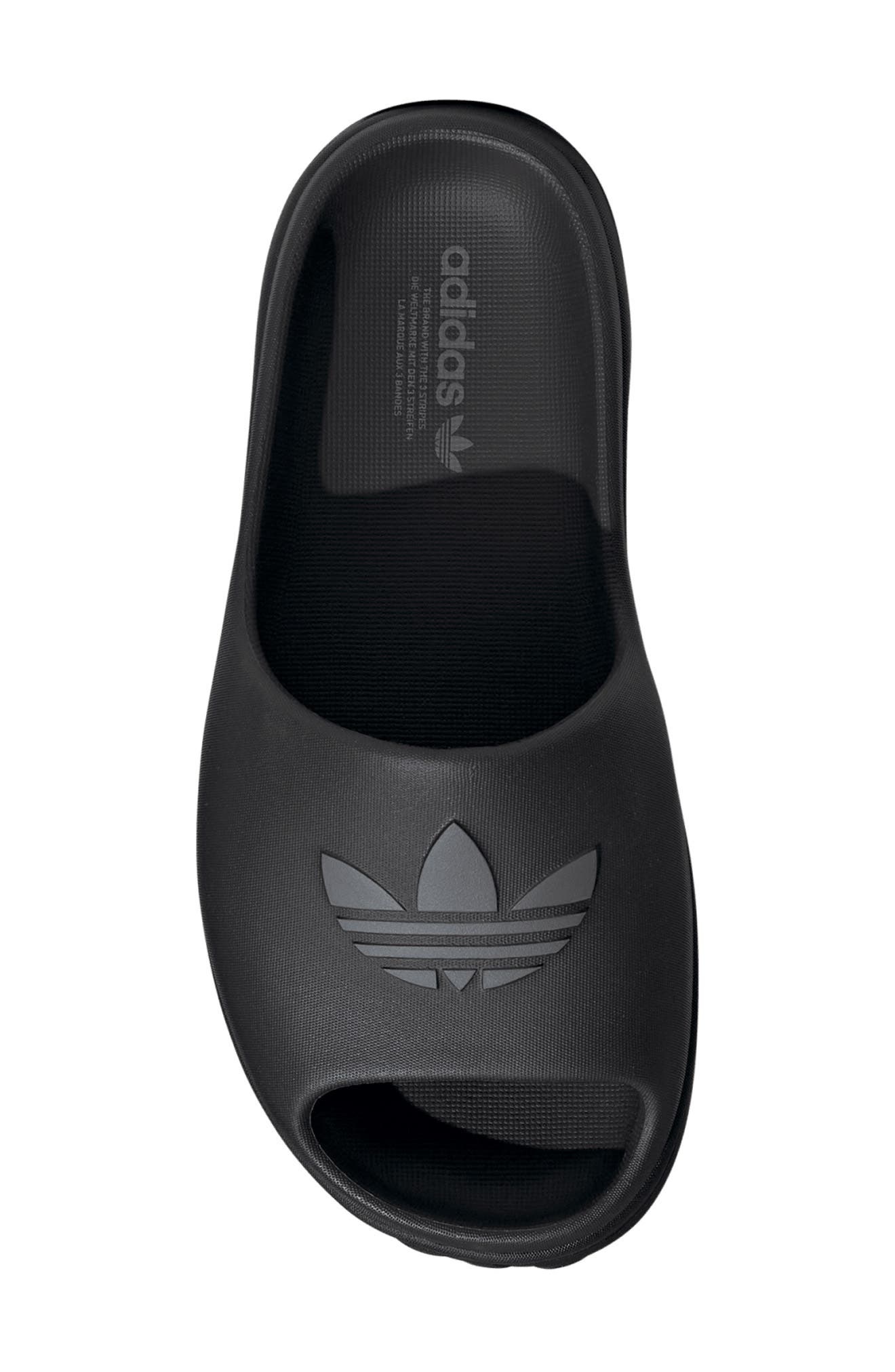 adidas Adifom Stan Smith Platform Slide in Black/Grey/Black at Nordstrom - 4