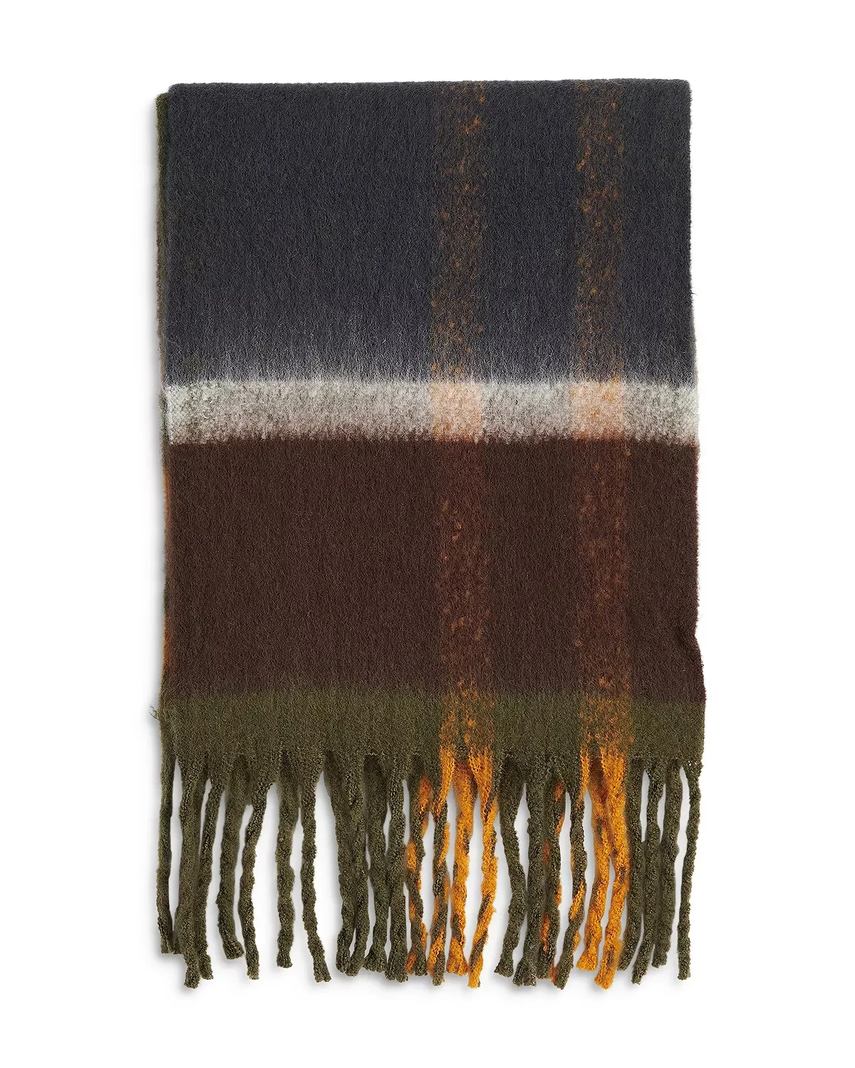 Isla Tartan Boucle Scarf - 1