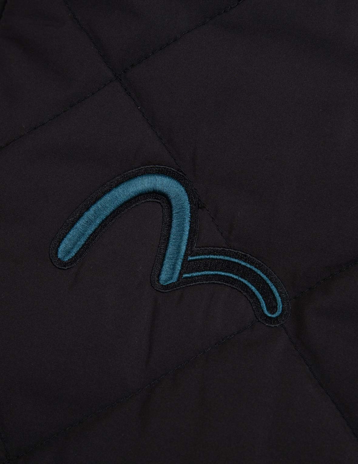 Contrast Webbing Strap Quilted Down Jacket - 11