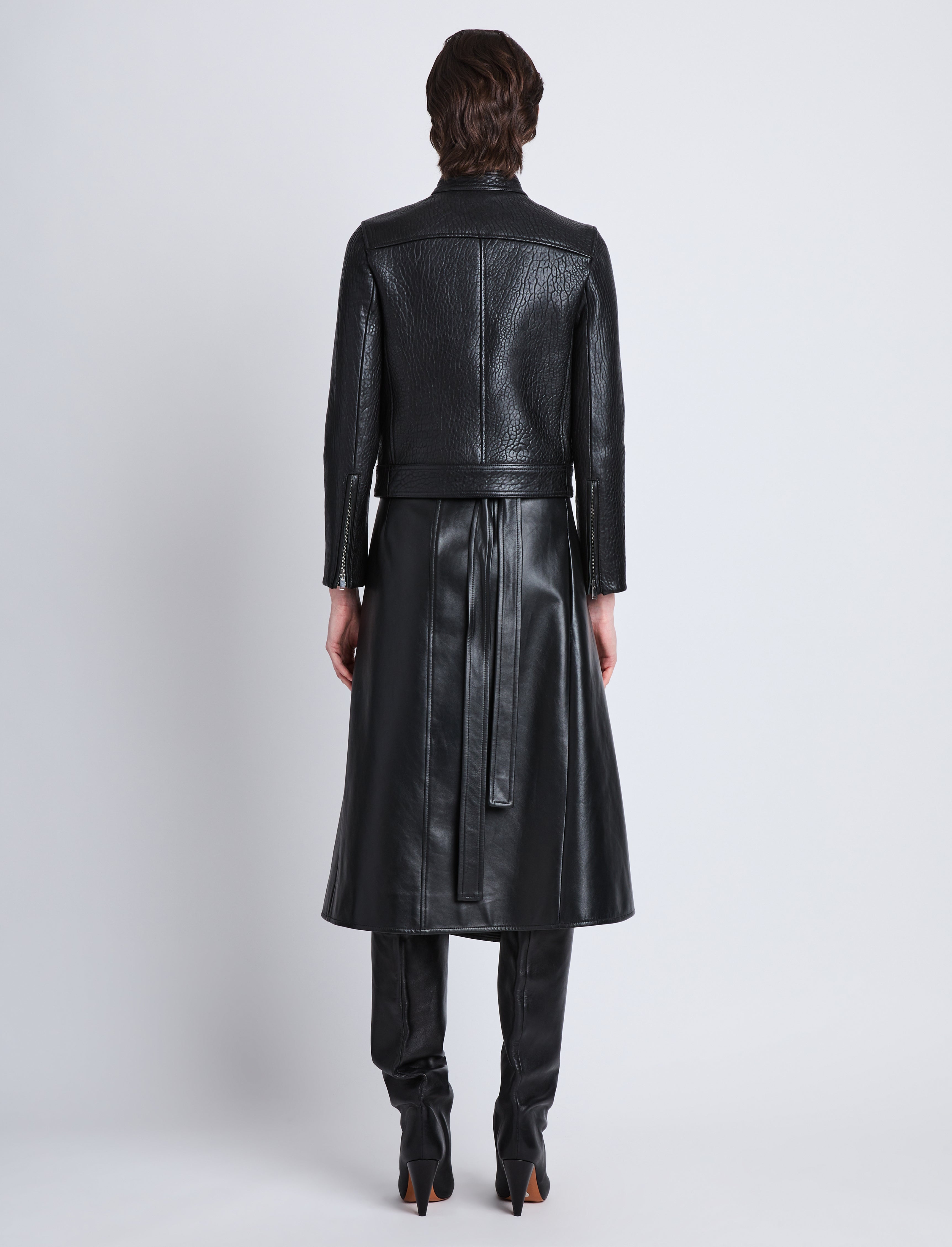 Alice Jacket in Textured Grainy Leather - 5