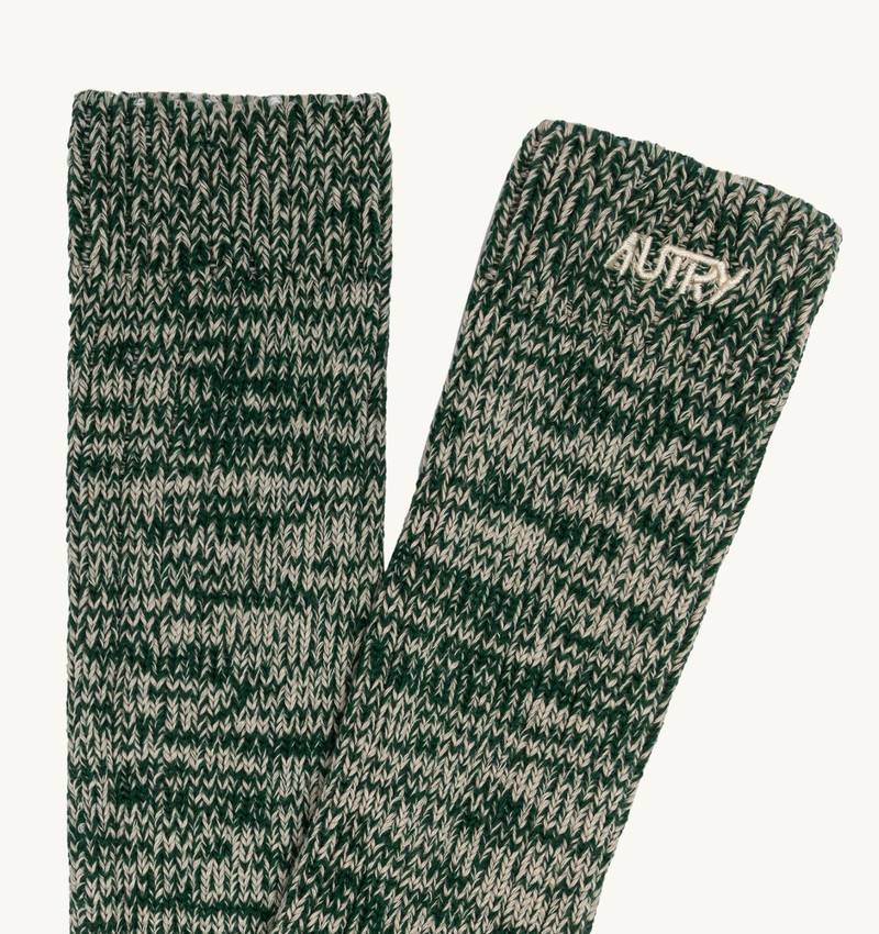 AUTRY UNISEX BICOLOR SOCKS WITH EMBROIDERED LOGO outlook