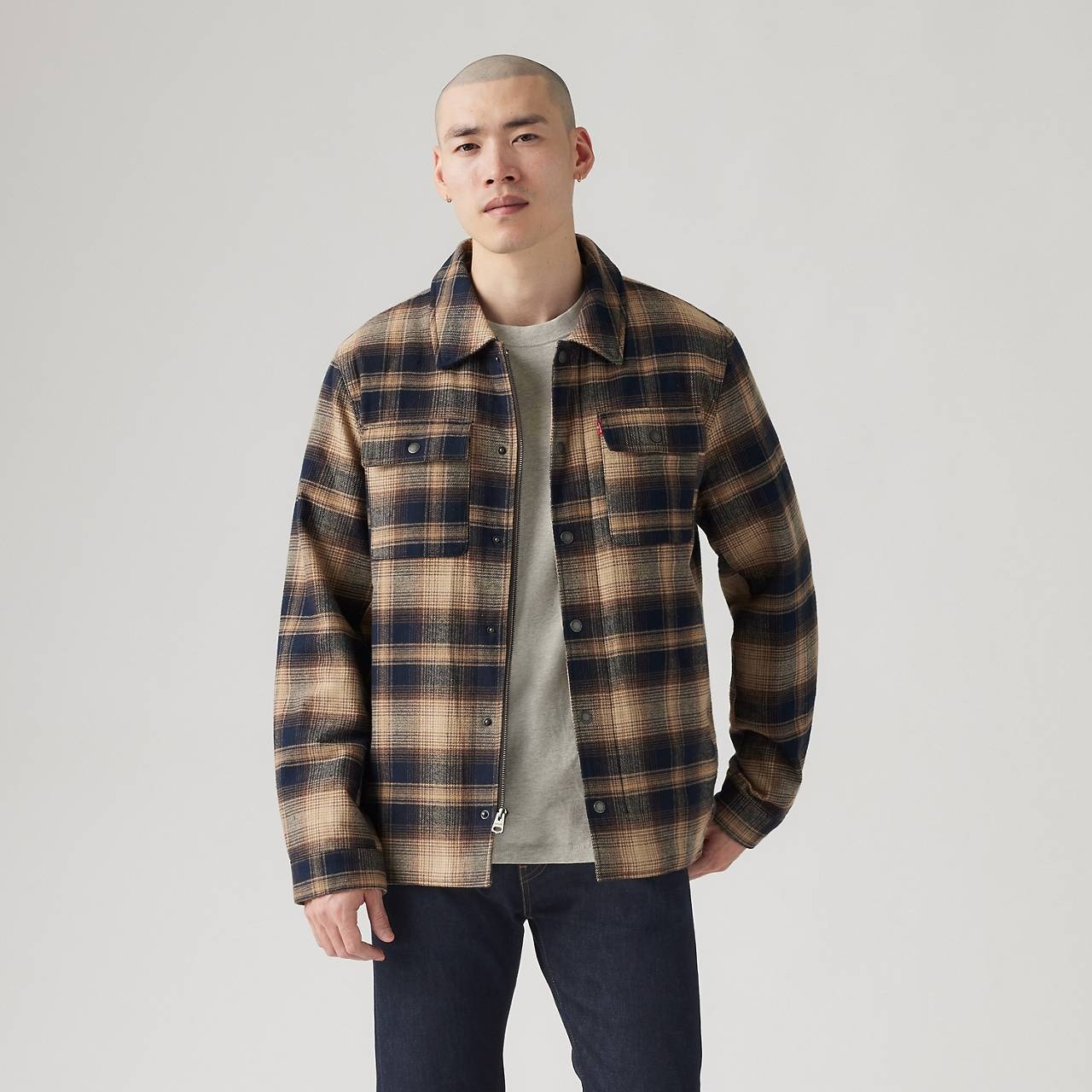 COTTON PLAID SHACKET - 2