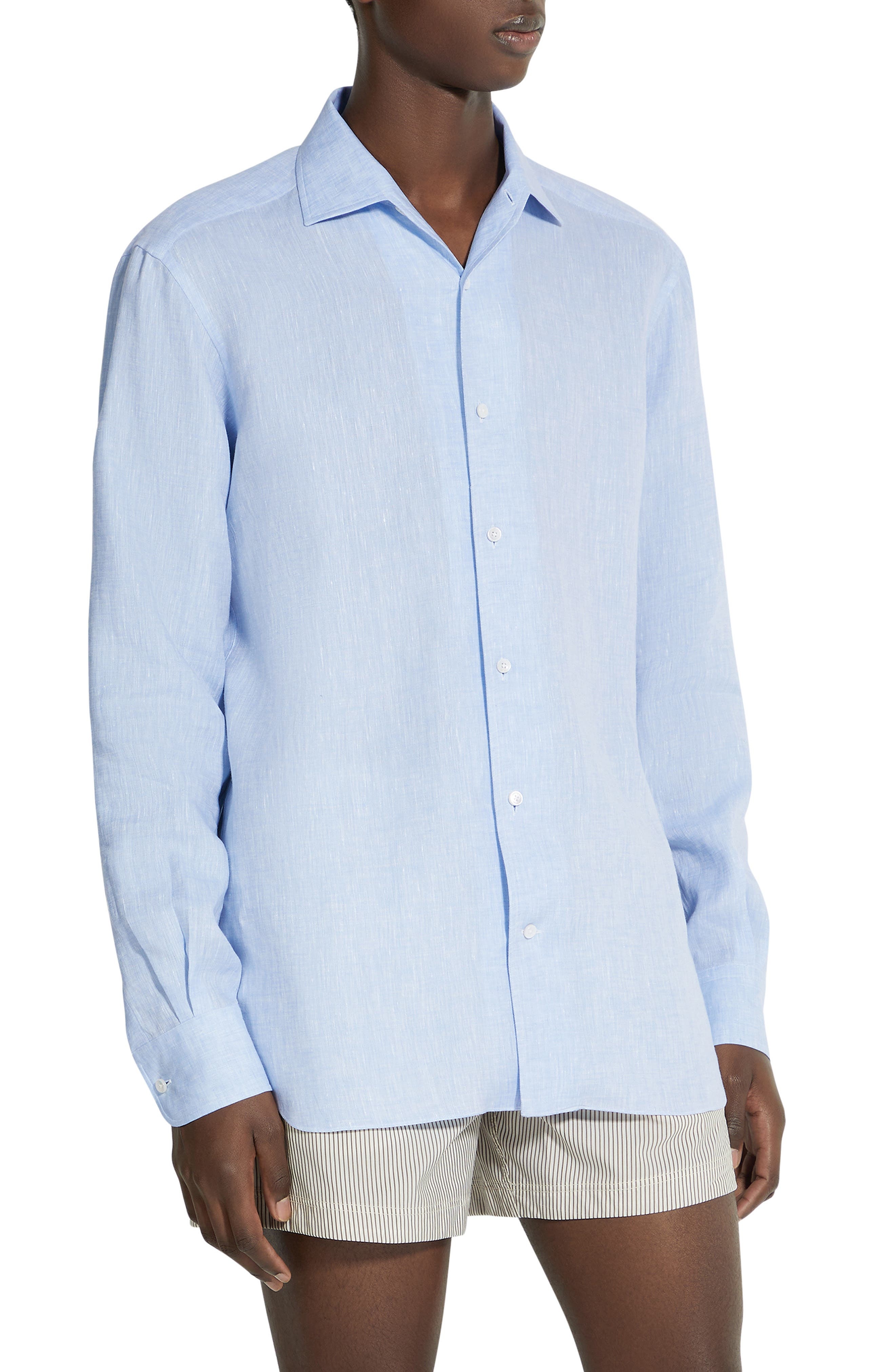 Oasi Linen Button-Up Shirt - 1