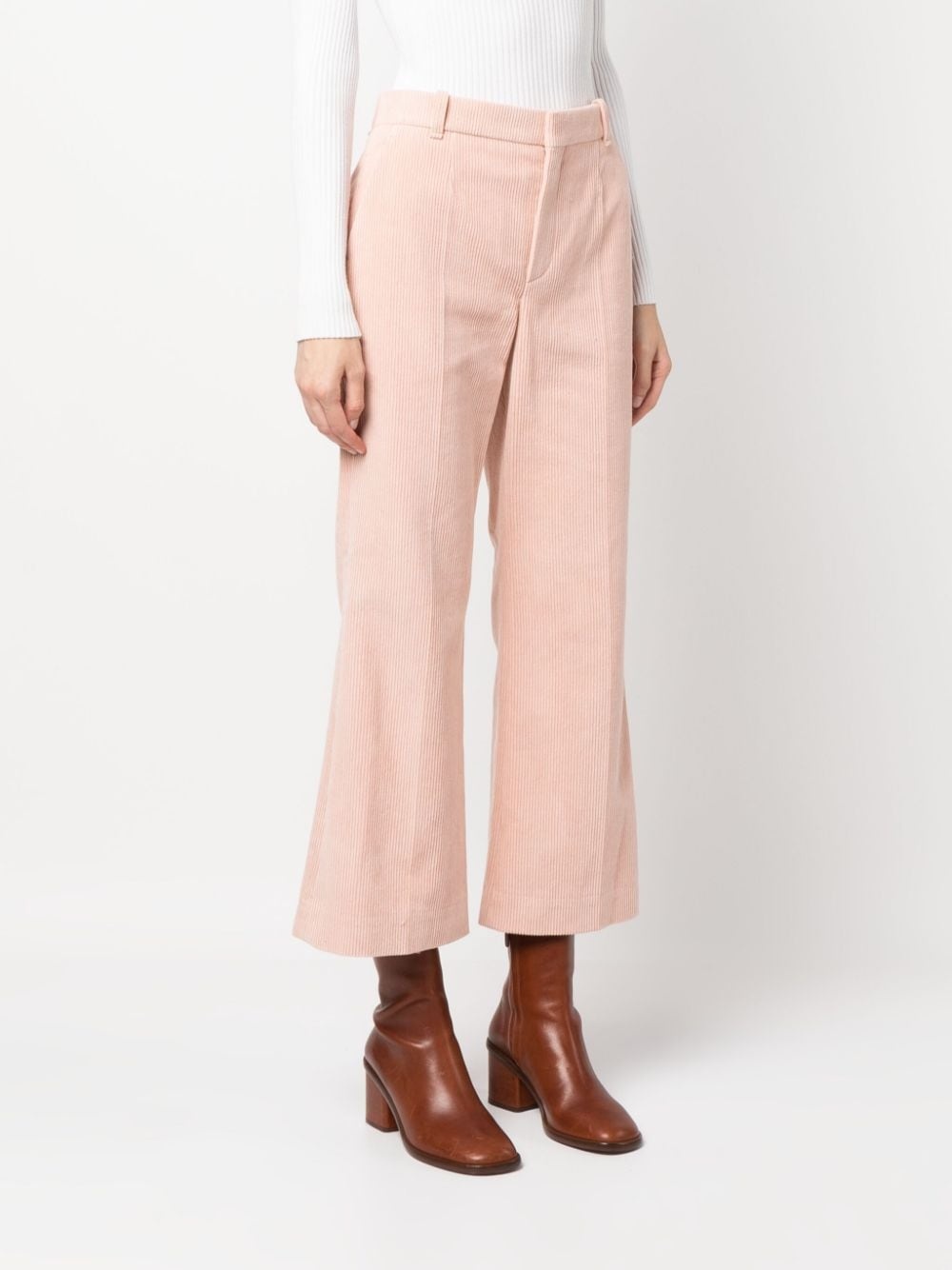 cropped corduroy trousers - 3