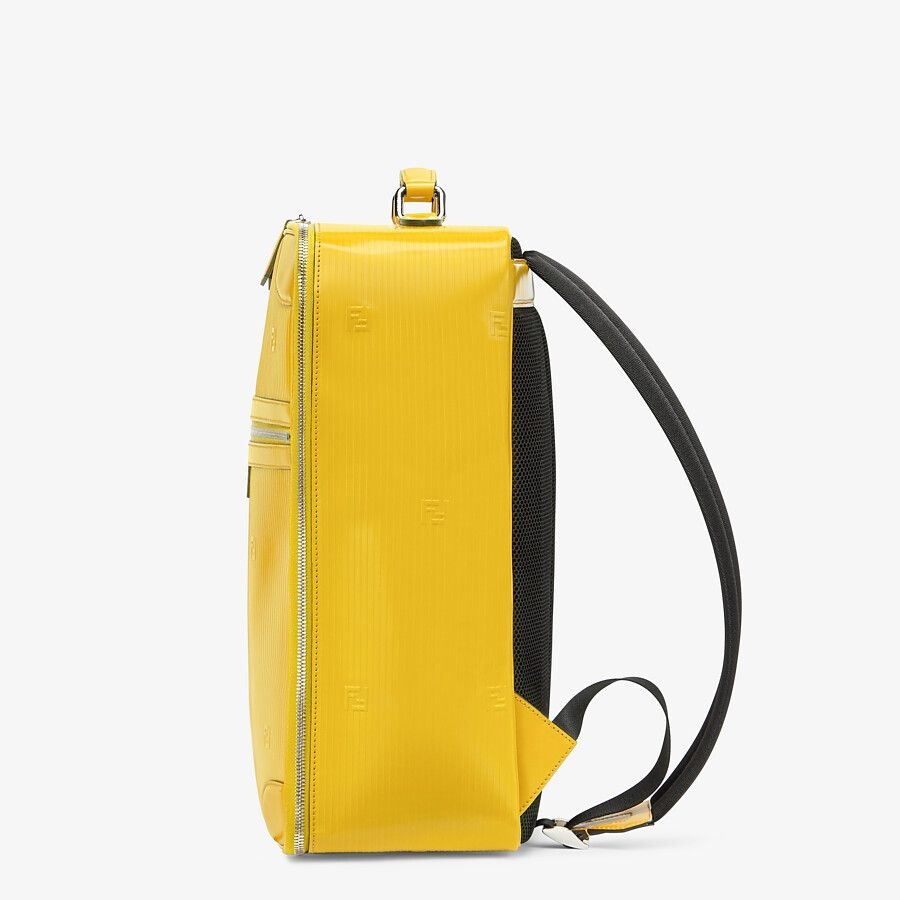 Yellow leather backpack - 2