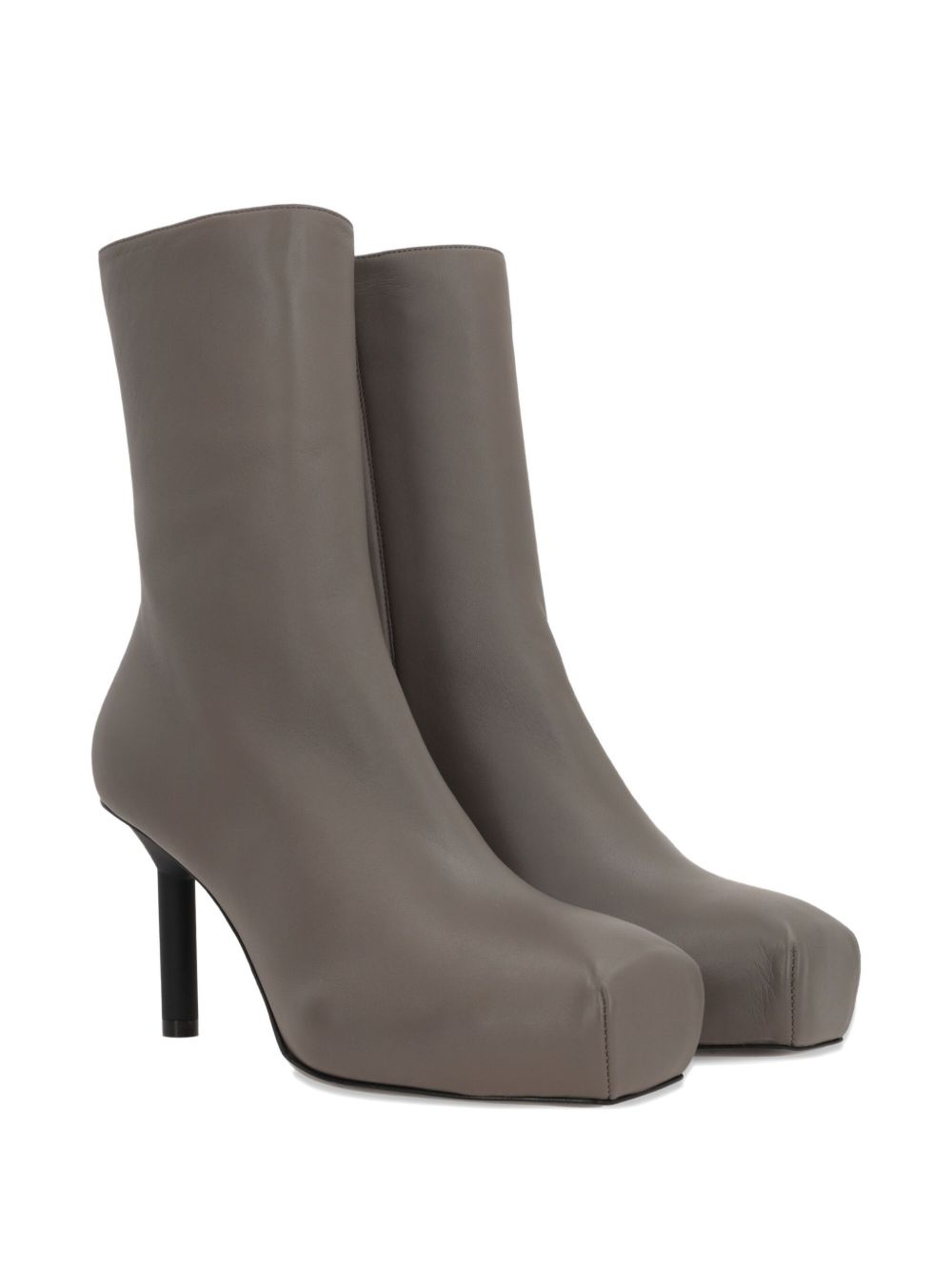 80MM square-toe zip boots - 2