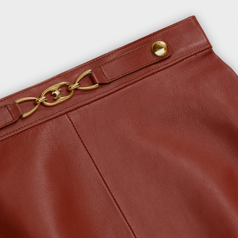 MIDI SKIRT SIGNATURE IN LAMBSKIN 3