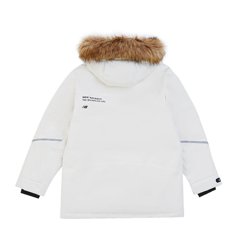New Balance New Balance Logo Down Jacket 'White' 5PC44603-IV outlook
