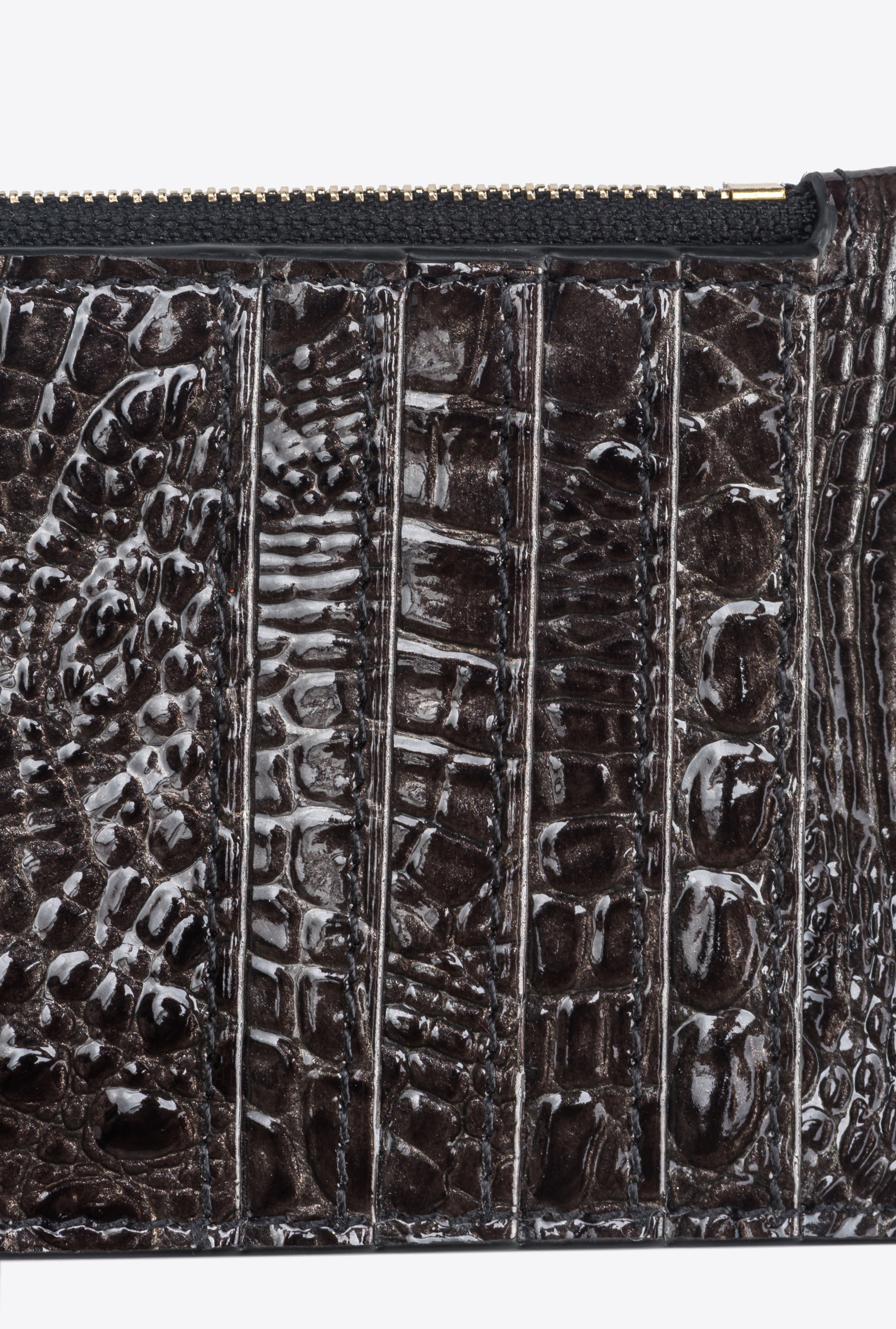 PINKO GALLERIA CROC-PRINT CARD HOLDER - 4