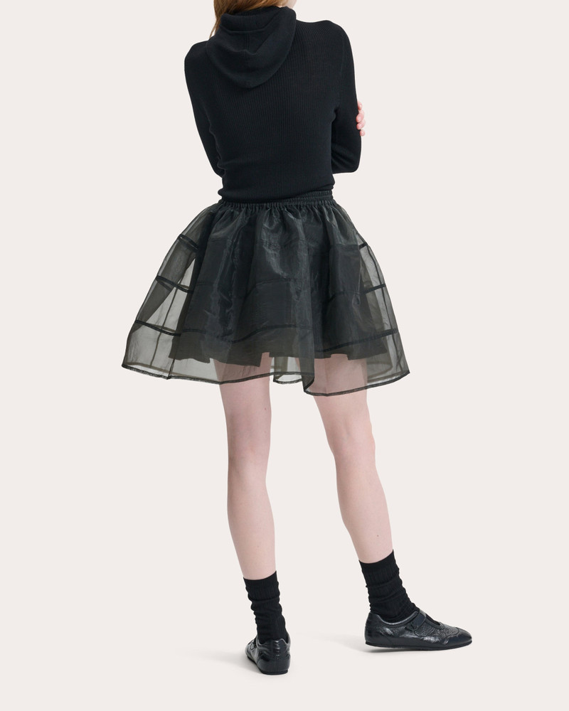 CECILIE BAHNSEN Cayla Liquid Myrtia Flared Mini Skirt outlook
