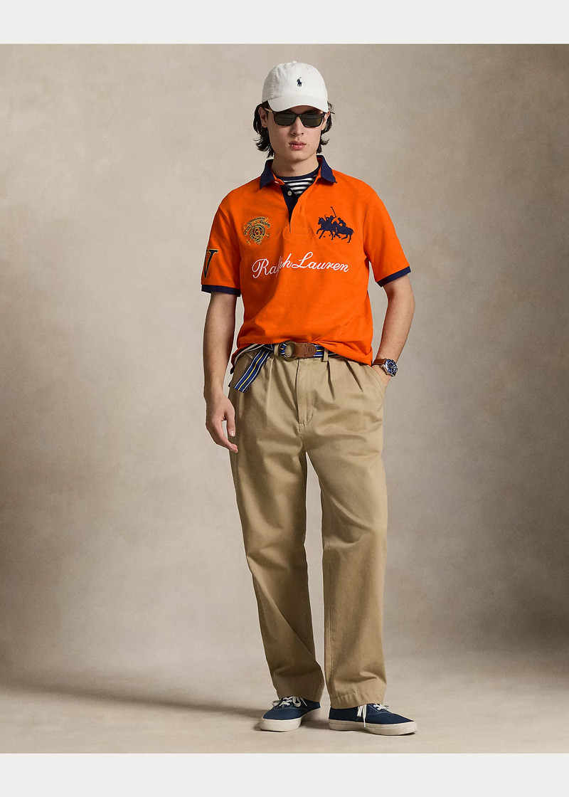 Classic Fit Crest Mesh Polo Shirt 3