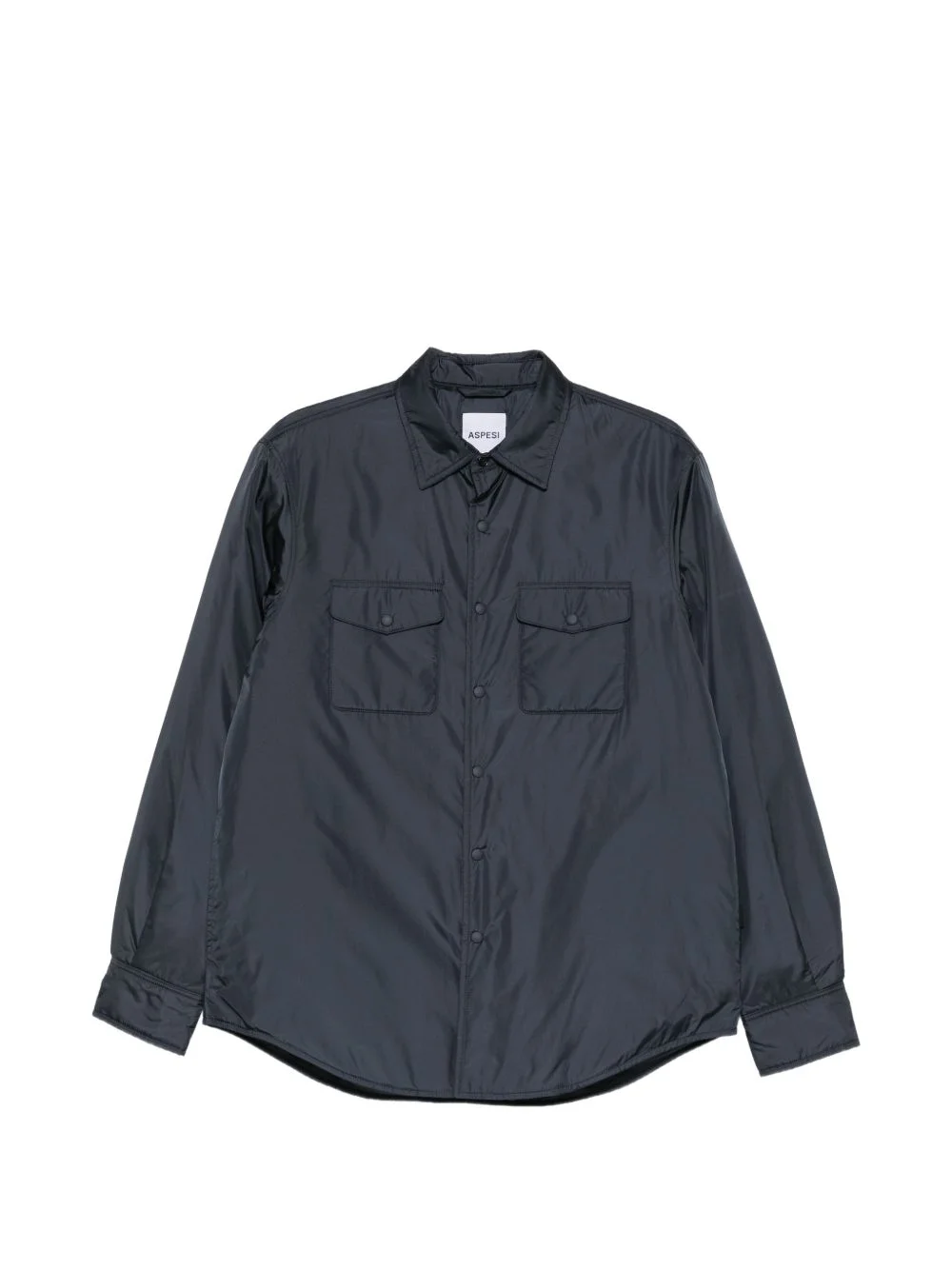 button-up pocket-detail shirt - 1