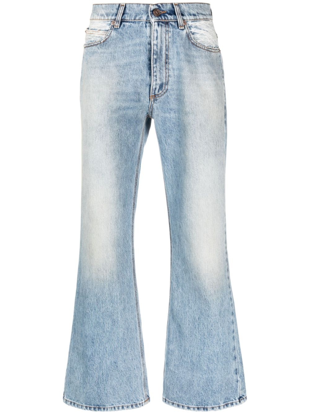 mid-rise flared jeans - 1