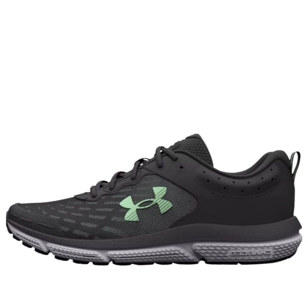 (WMNS) Under Armour Charged Assert 10 'Jet Grey Aqua Foam' 3026179-103 - 1