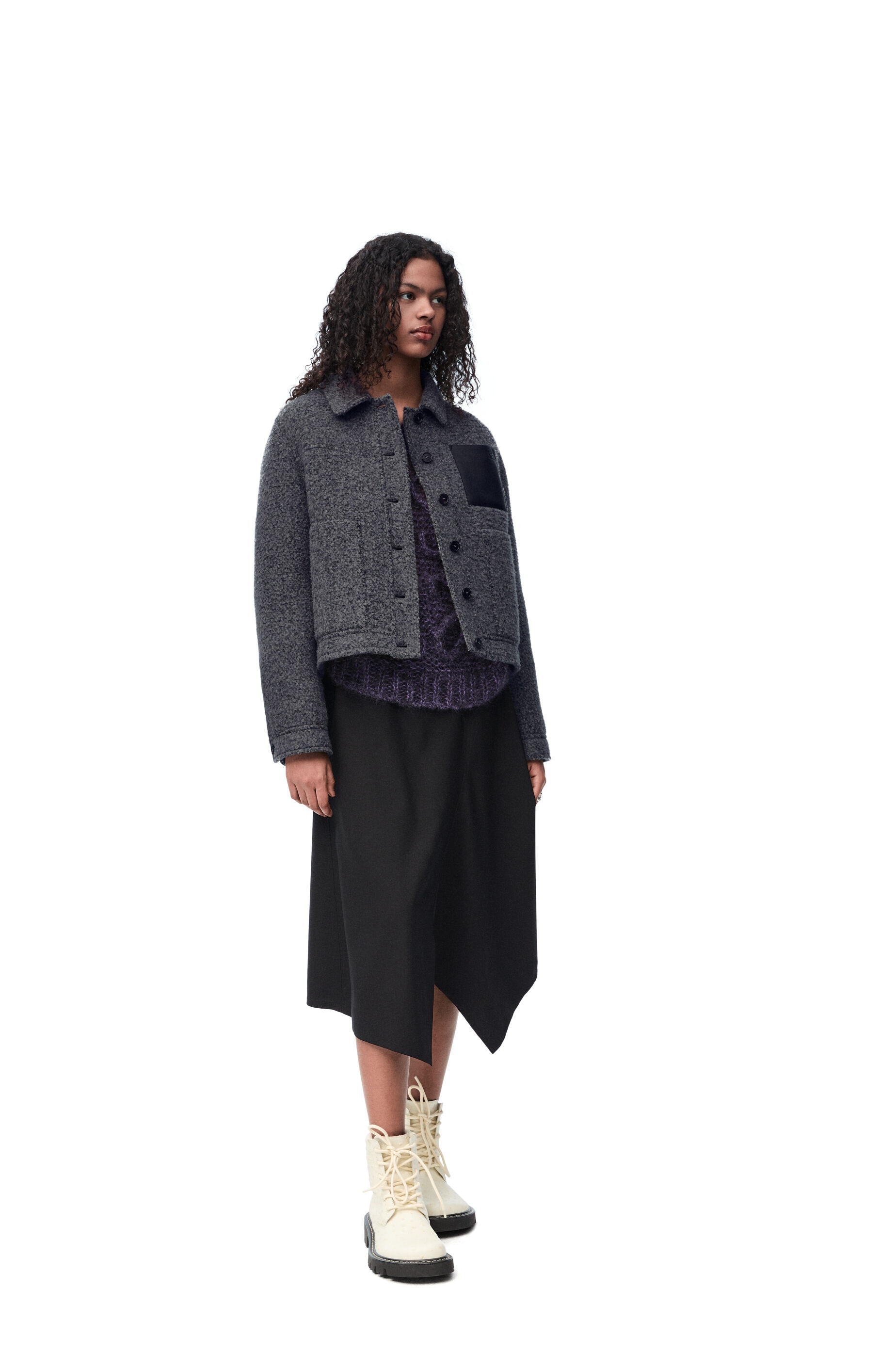 Workwear jacket in wool blend - 2