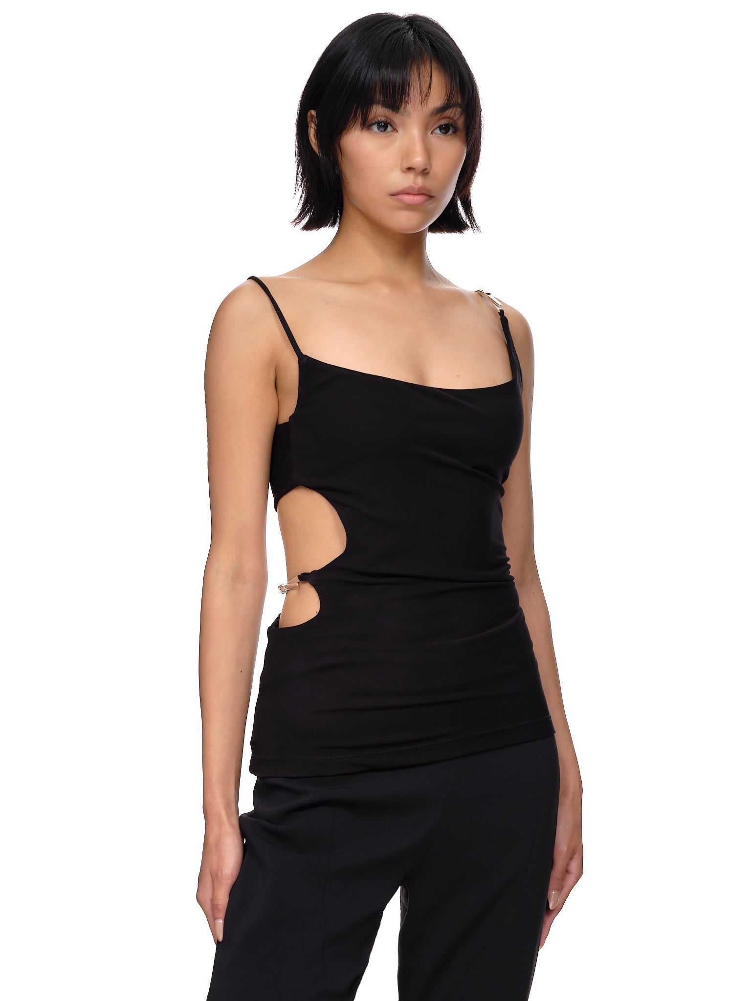 Cut-out Fine-knit Tank Top - 5