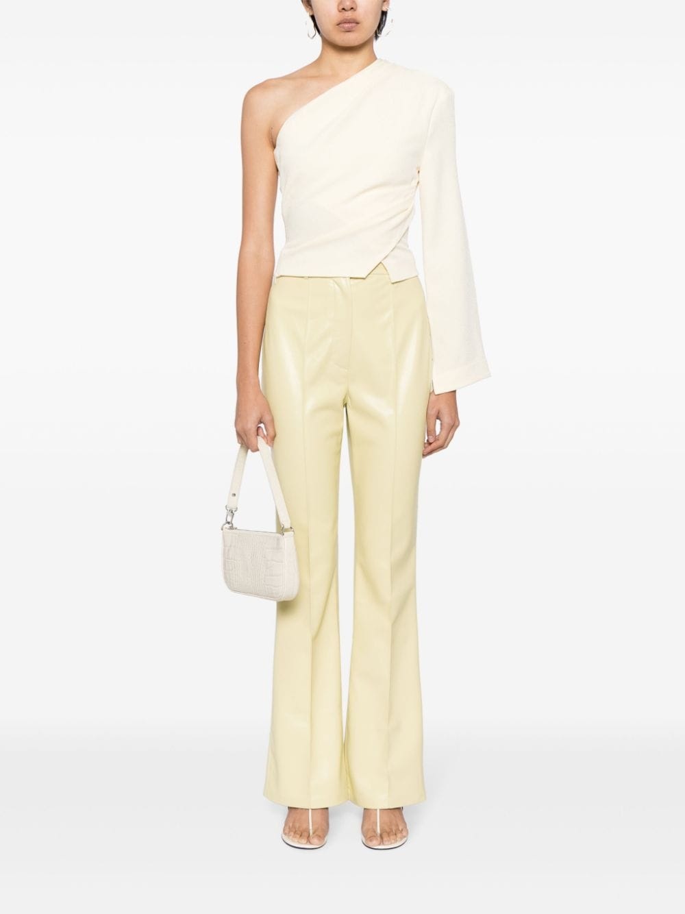Leena faux-leather flared trousers - 2