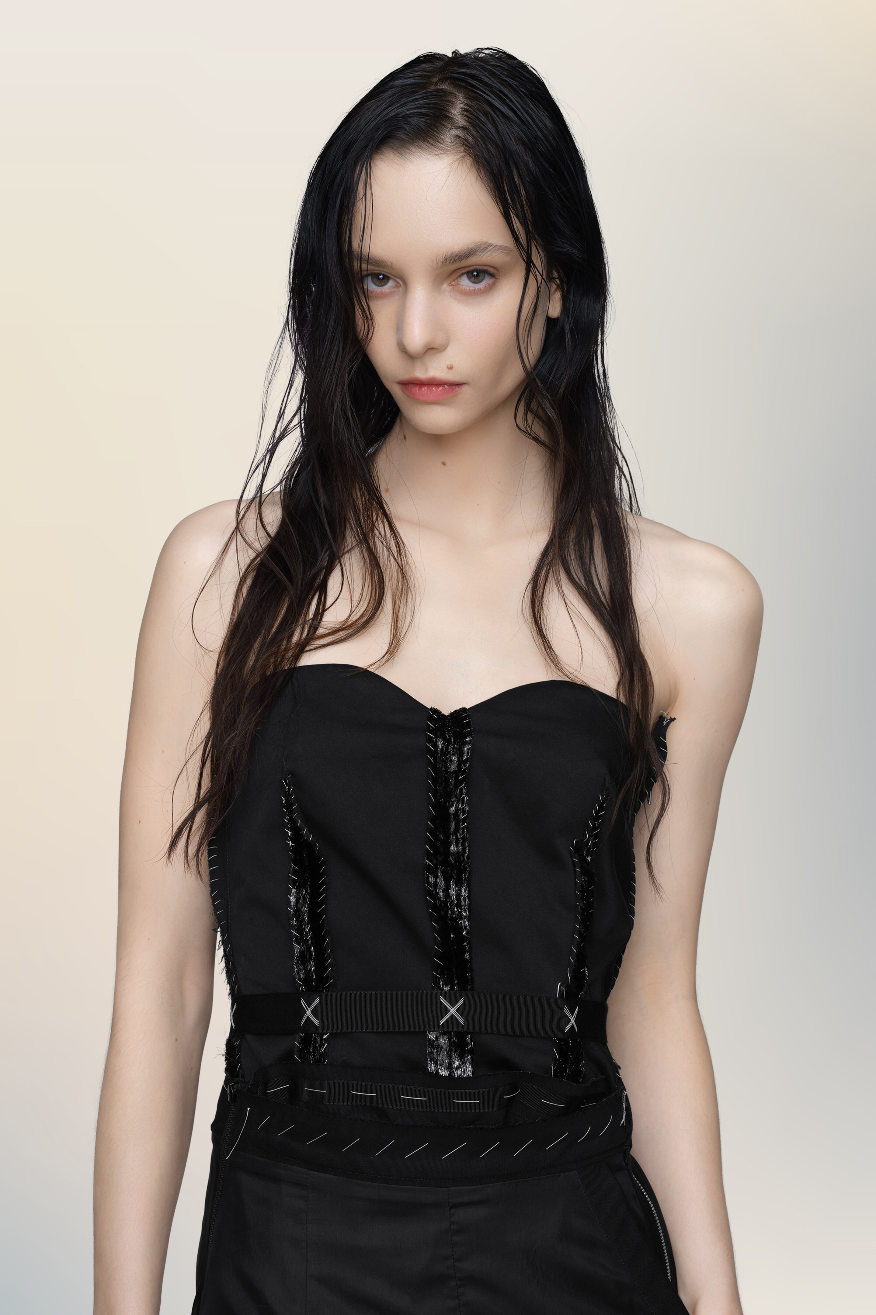 Strapless midi dress - 6