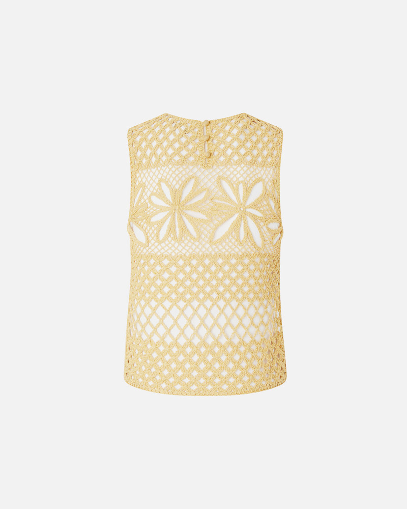 PERFORATED CROCHET SLEEVELESS TOP 6